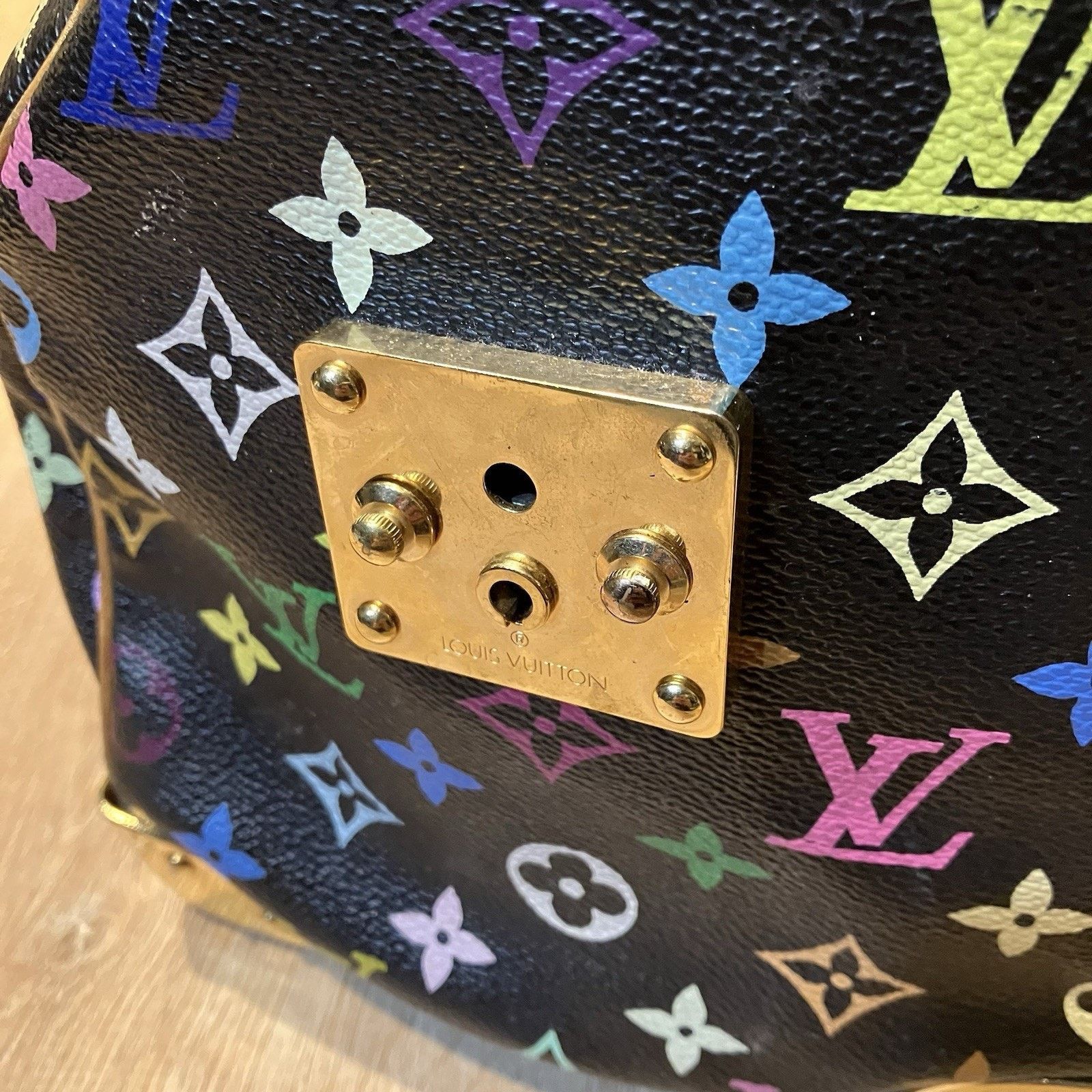 Louis Vuitton Louis Vuitton Takashi Murakami Speedy 30 Noir Bag Multicolor Size ONE SIZE - 11 Thumbnail