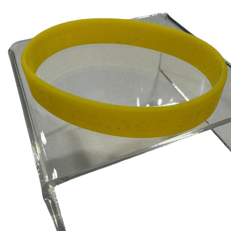 Ikea IKEA All Homes Are Created Equal Silicon Bracelet Yellow Size ONE SIZE - 1 Thumbnail