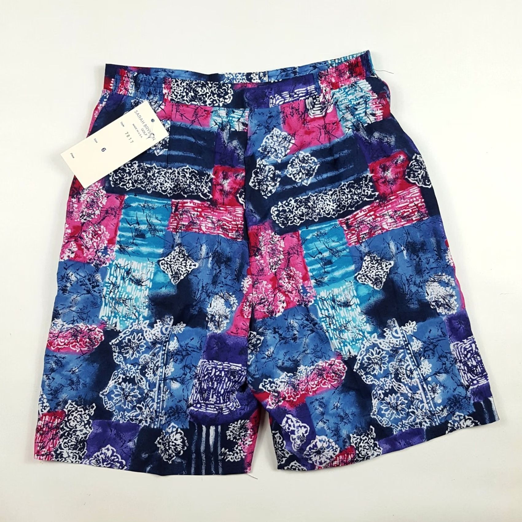Vintage VINTAGE 80s Flower Art Women's Size 6 Golf Tennis Outdoor Relaxed Pleated Shorts Size 29" - 4 Thumbnail
