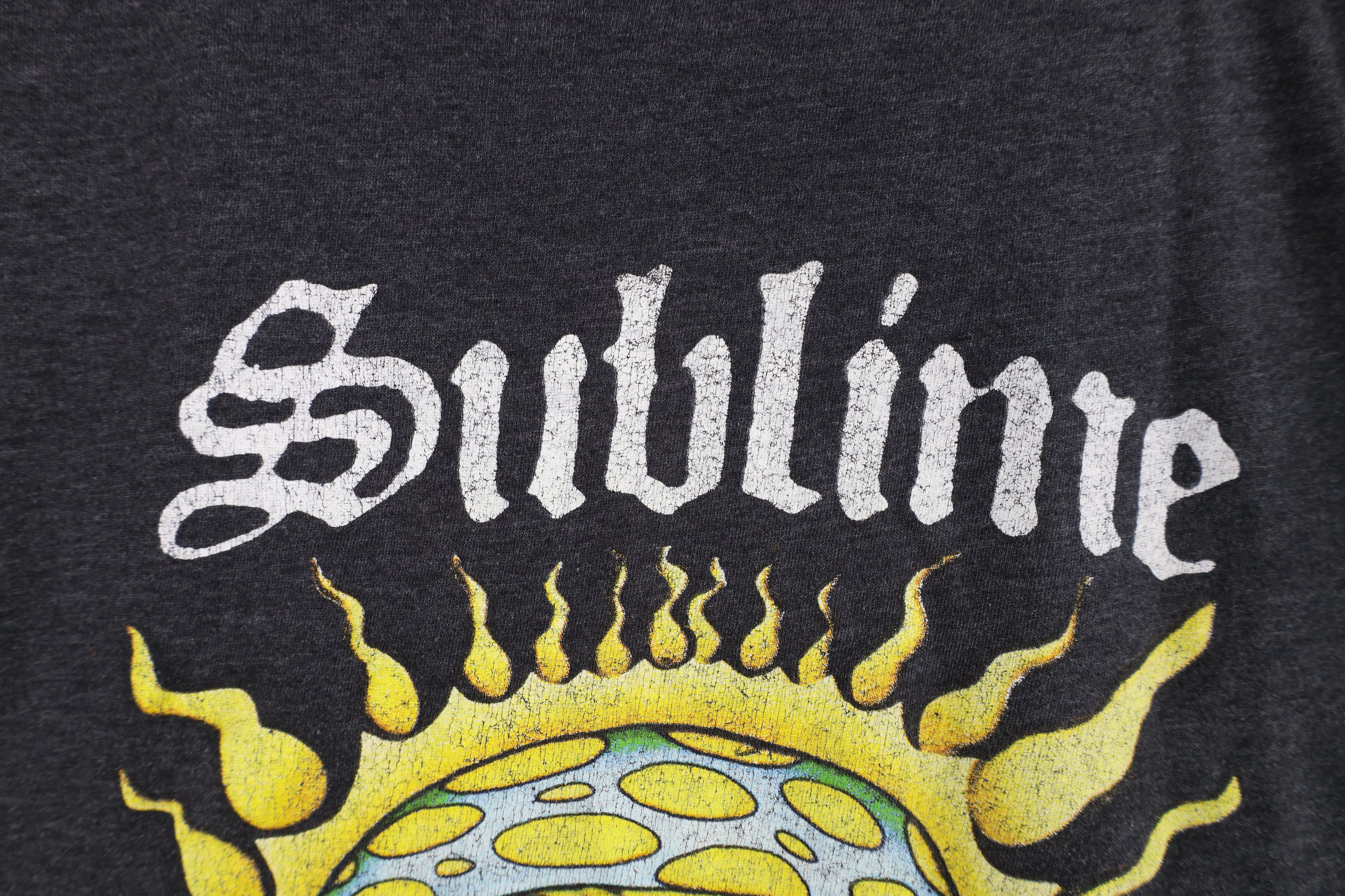 Vintage Retro Y2K Mushroom Sublime Band Short Sleeve T-Shirt Gray Size L / US 10 / IT 46 - 7 Thumbnail