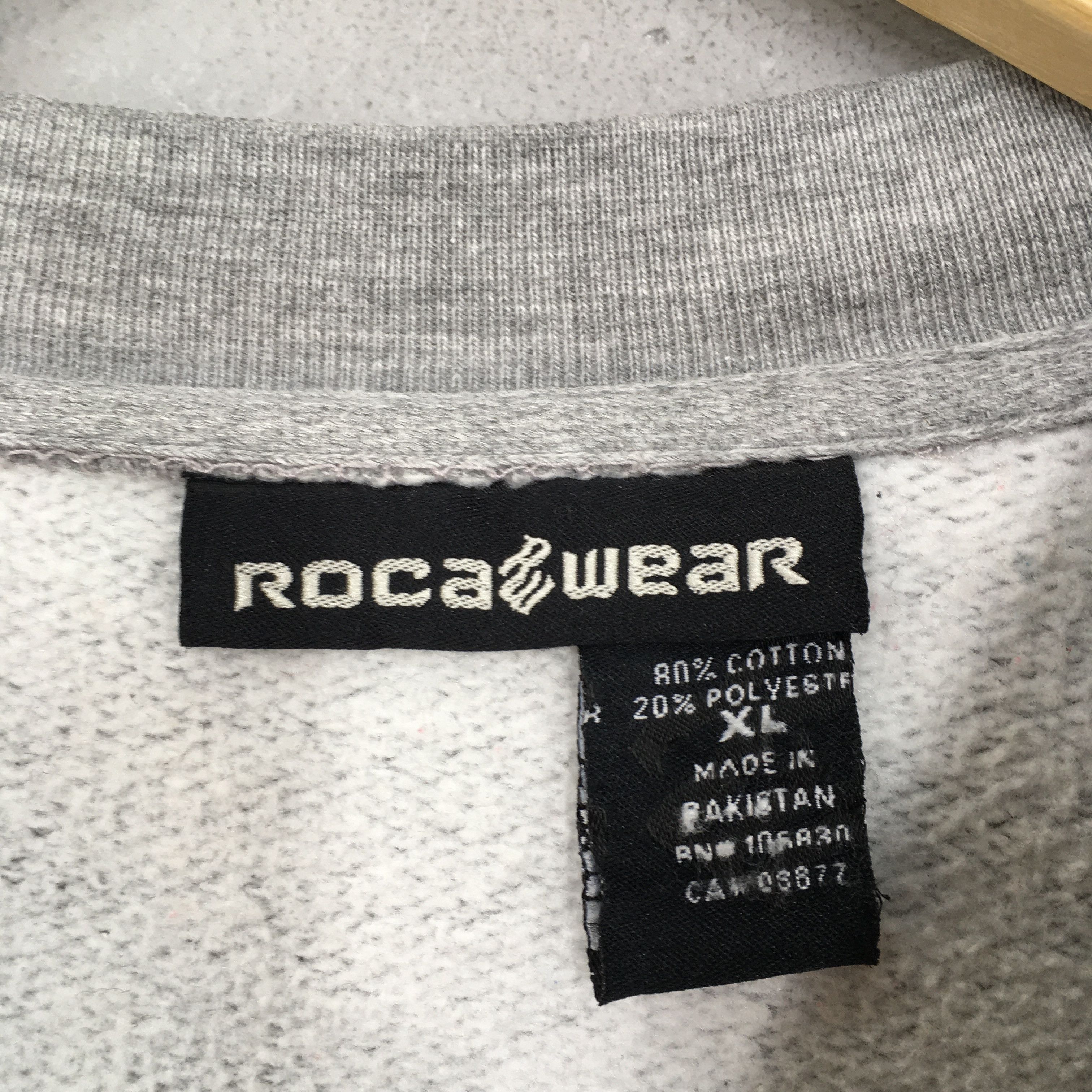 Rocawear × Vintage Vintage Rocawear Sportswear Gray Sweatshirt XLarge Size US XL / EU 56 / 4 - 4 Thumbnail