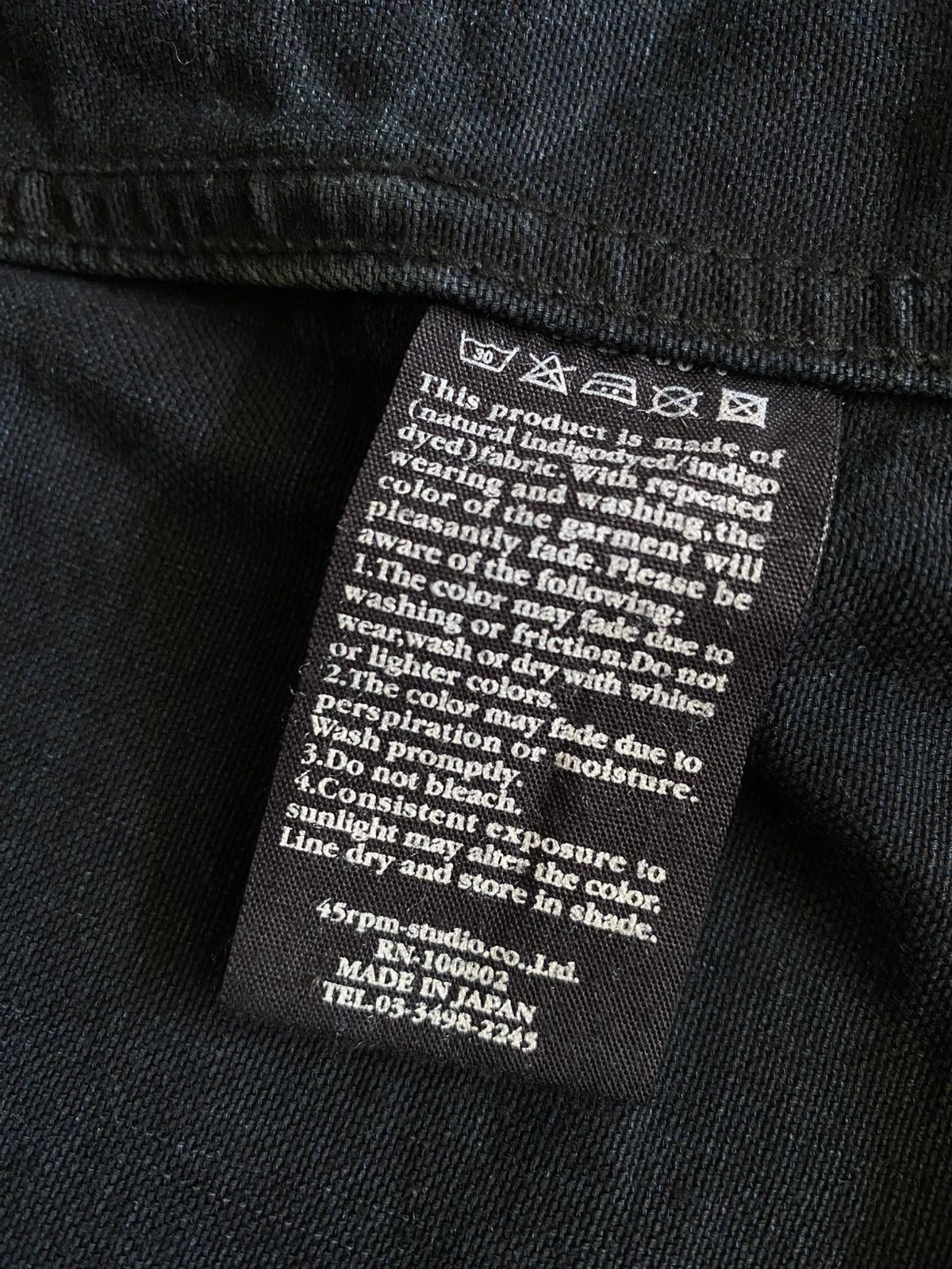 45rpm × Japanese Brand × Vintage 45Rpm indigo Denim Chore Jacket Size US M / EU 48-50 / 2 - 8 Thumbnail