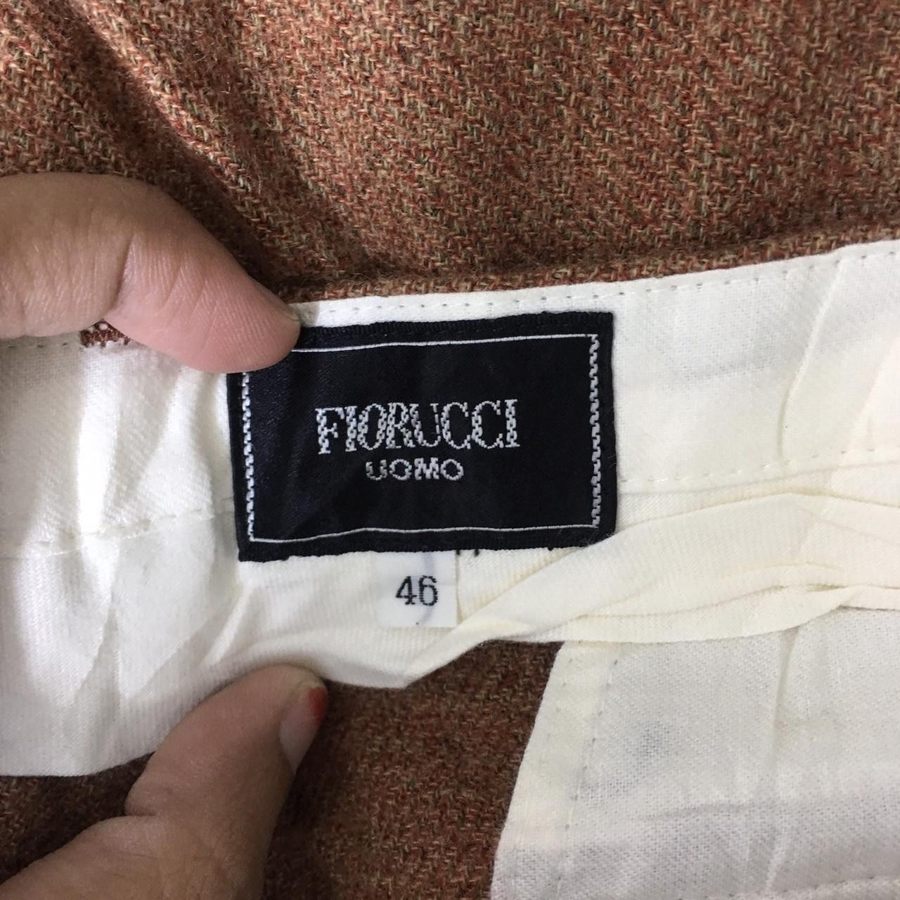 Fiorucci Vtg 90’ FIORUCCI UOMO ITALY Minimalist Brown Pant Trouser Size 28" / US 6 / IT 42 - 3 Thumbnail