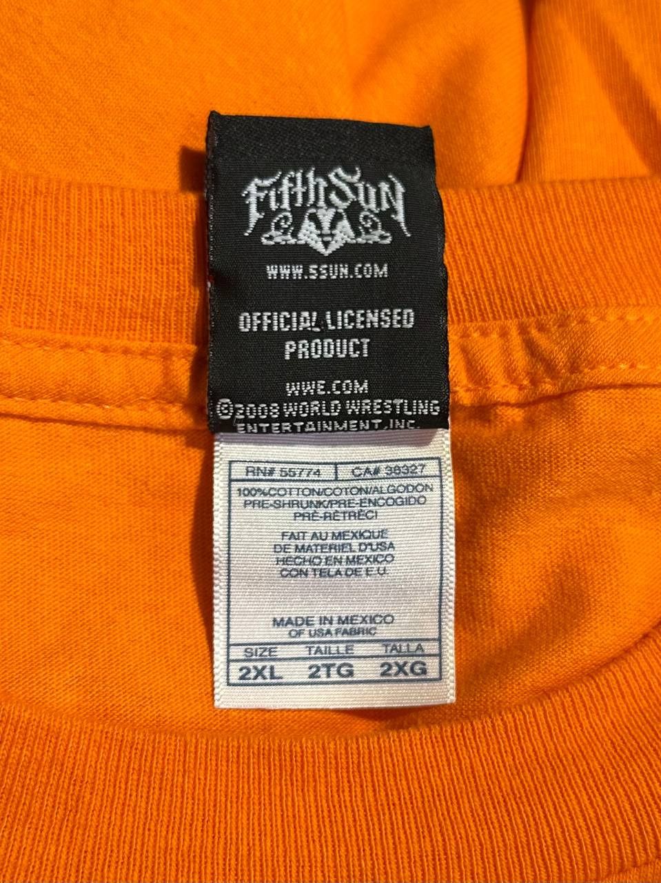 WWE Rare John Cena WWE World wrestling t-shirt Orange cotton Size US XXL / EU 58 / 5 - 8 Thumbnail