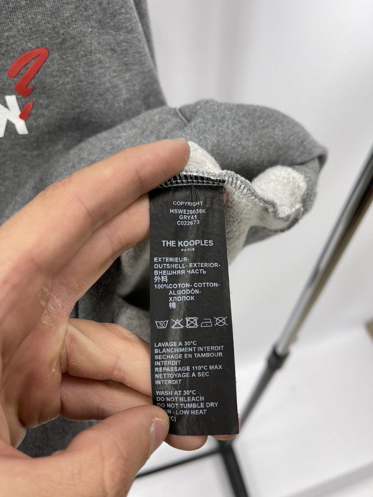 The Kooples The Kooples Paris Hoodie Size L Grey Central Logo Portugal Size US L / EU 52-54 / 3 - 5 Thumbnail