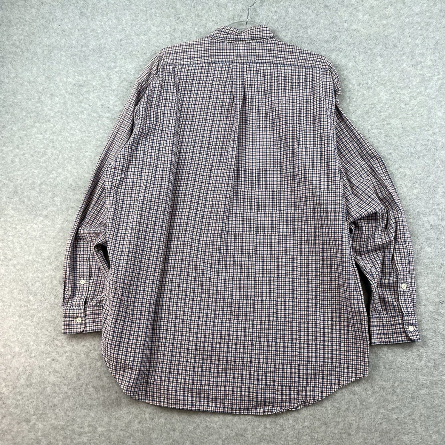 Polo Ralph Lauren VINTAGE Polo Ralph Lauren Performance Shirt Red Blue Gingham Mens XL Button Down Shirt Size US XL / EU 56 / 4 - 7 Thumbnail