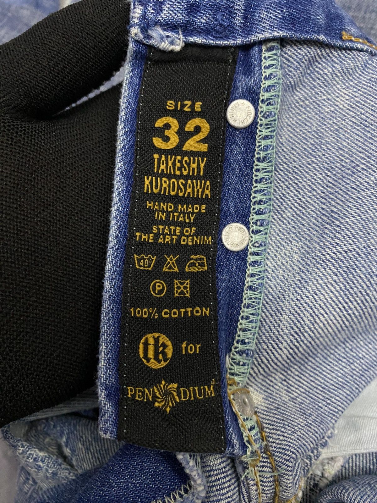 If Six Was Nine × Japanese Brand × Takeshy Kurosawa Takeshy Kurosawa “FEEL” Distressed Washed Denim Size US 32 / EU 48 - 13 Thumbnail