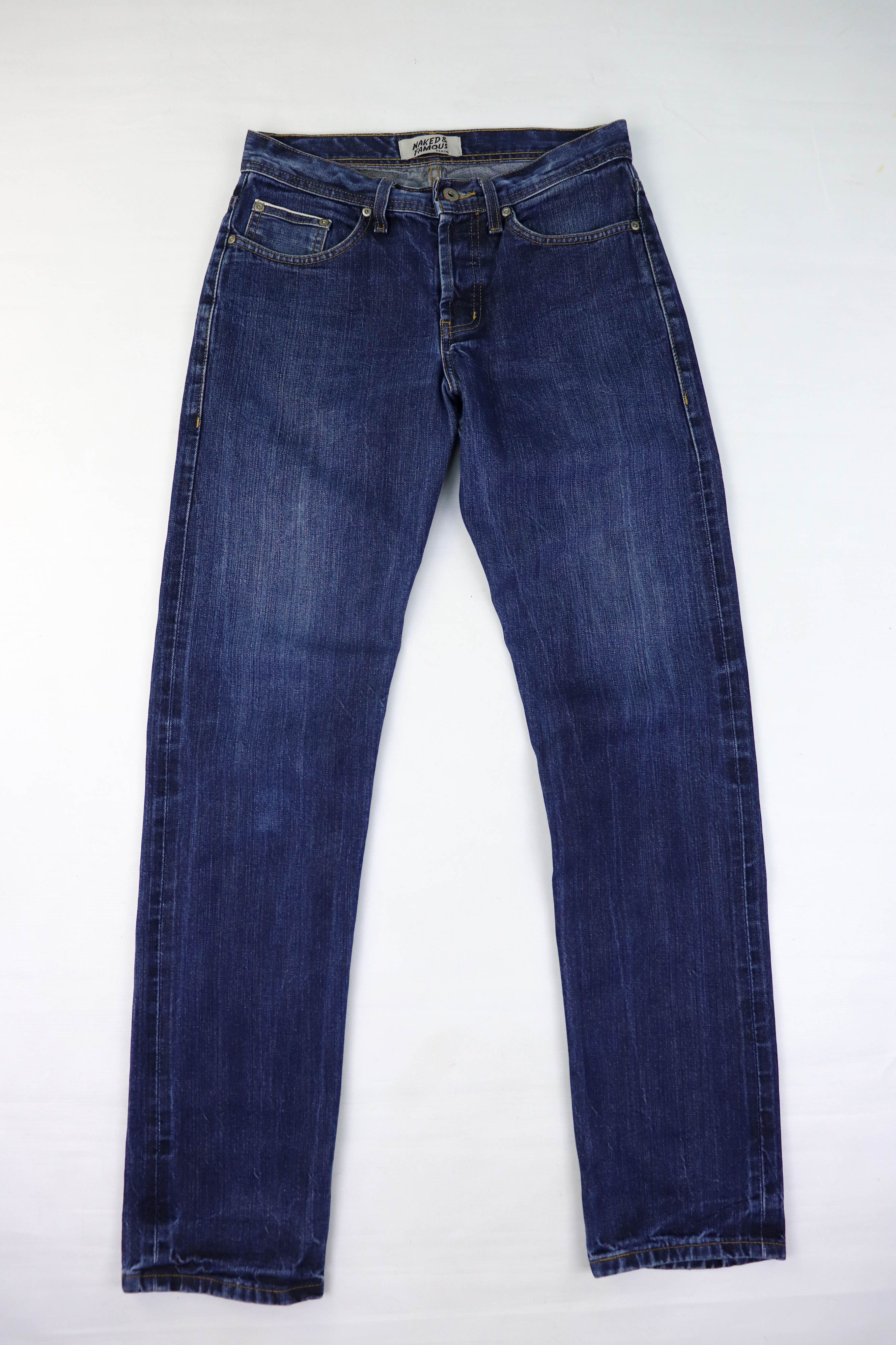 Naked & Famous Naked & Famous Left Hand Twill Selvedge Indigo Denim Jeans Size US 30 / EU 46 - 1 Thumbnail