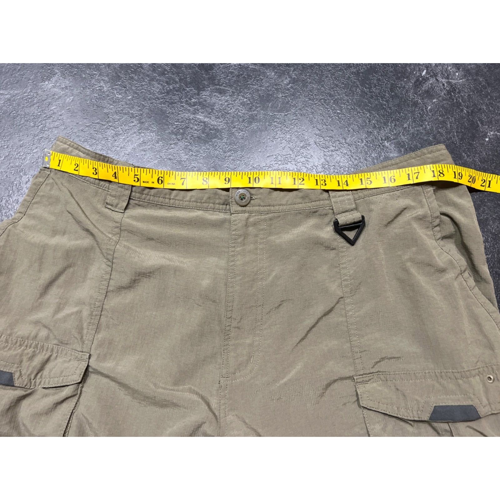 Vintage VINTAGE Columbia Mens Cargo Pants Windbreaker 2XL Olive Lightweight Convertible 30" Fall Winter Outdoor Size US 39 - 3 Thumbnail