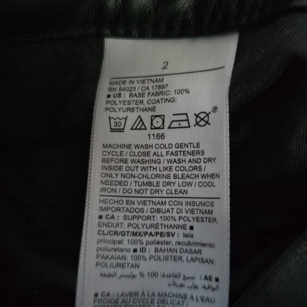 Old Navy Old Navy Women's Size 2 Black High Rise O.G. Straight Faux L Size 26" / US 2 / IT 38 - 3 Thumbnail