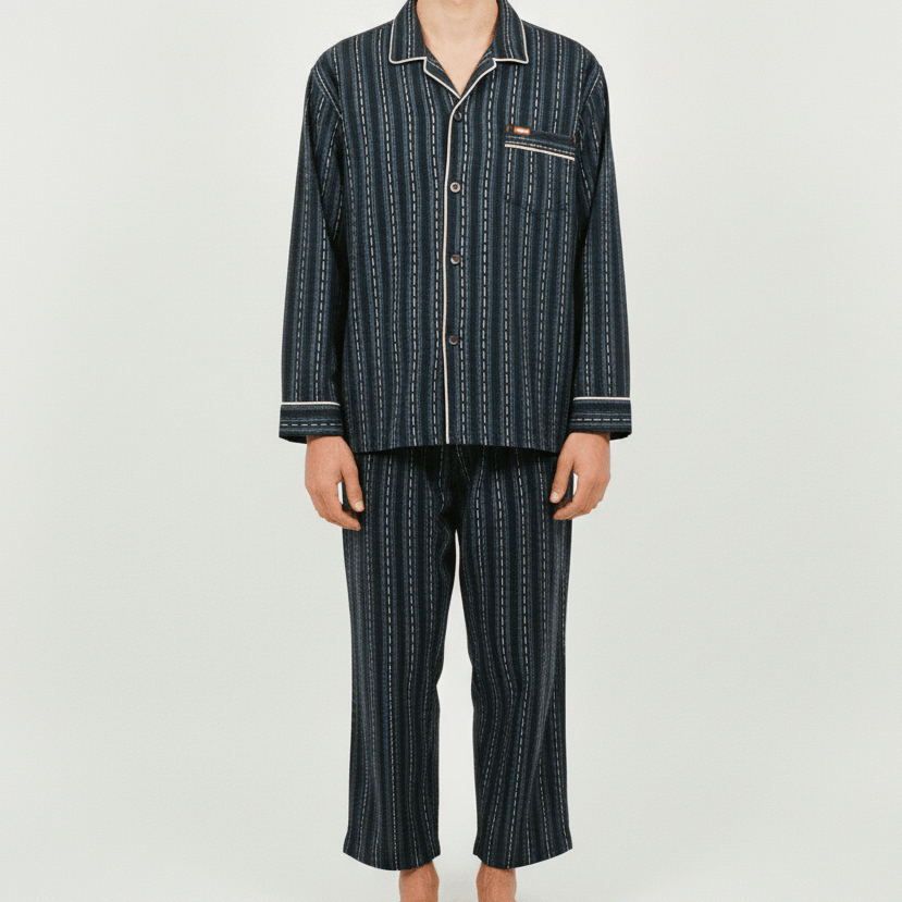 Edwin Edwin Homewear Monogram Fullprint Stripes Pajamas Size US M / EU 48-50 / 2 - 1 Thumbnail