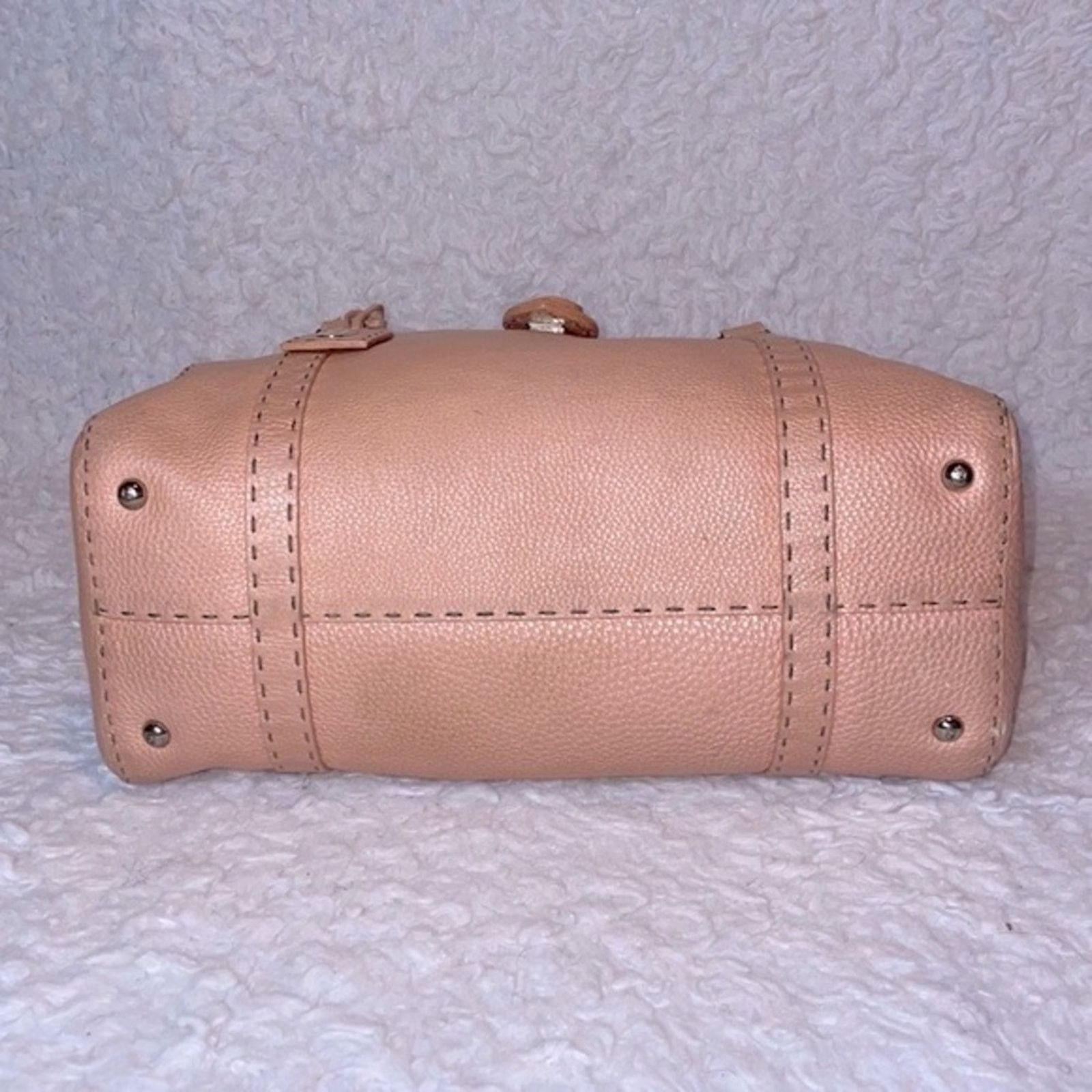 Fendi Fendi Selleria Linda Large Pink Leather Flap Tote Size ONE SIZE - 9 Thumbnail