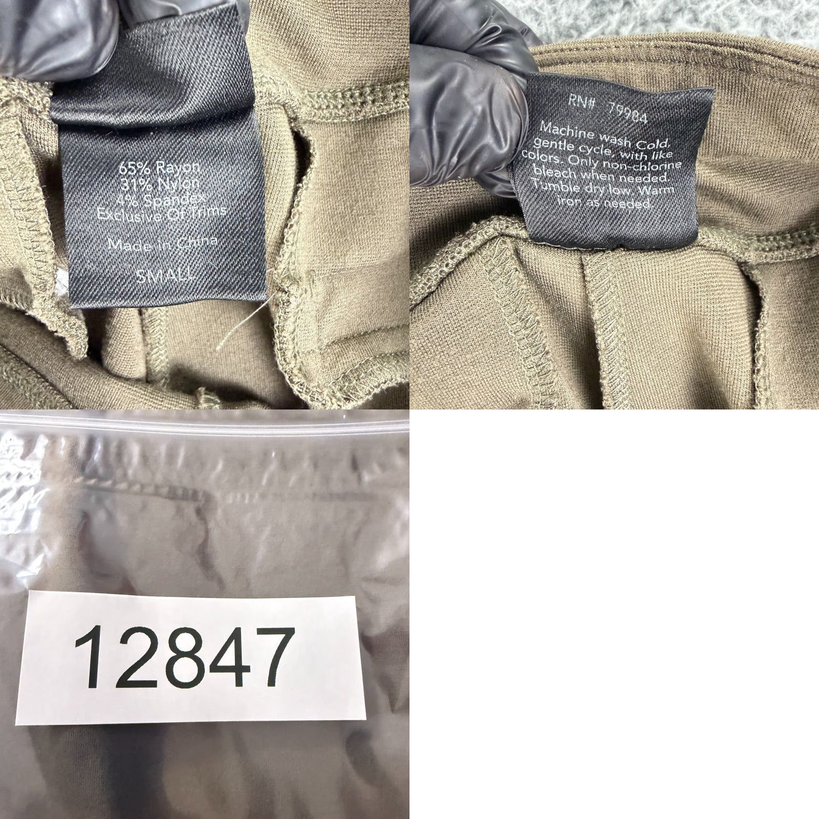 Vintage Soma Wide Leg Pants Womens Small Brown Pull On Loungewear Casual Knit Stretch Comfort Size 28" / US 6 / IT 42 - 9 Thumbnail