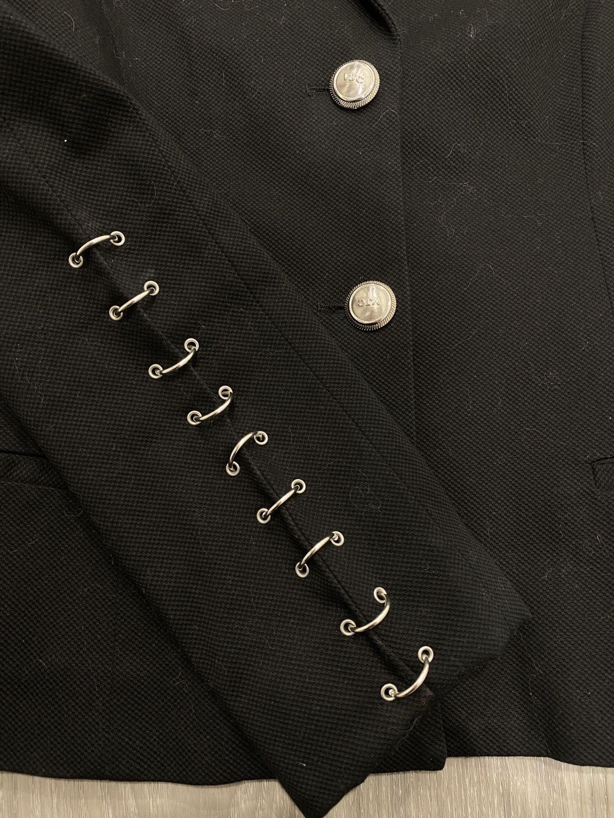 Balenciaga rare VERSACE black piercing punk blazer jacket Size M / US 6-8 / IT 42-44 - 3 Thumbnail