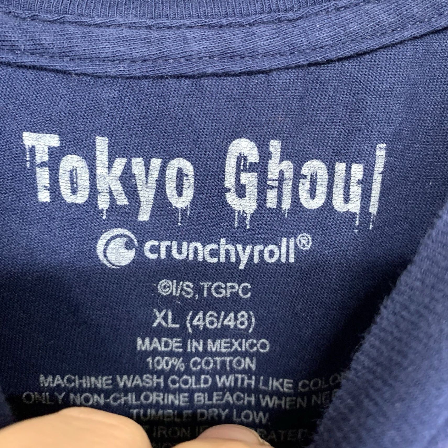 Vintage VINTAGE Tokyo Ghoul T-Shirt Men XL Blue Anime Graphic 100% Cotton All Seasons Size US XL / EU 56 / 4 - 5 Thumbnail