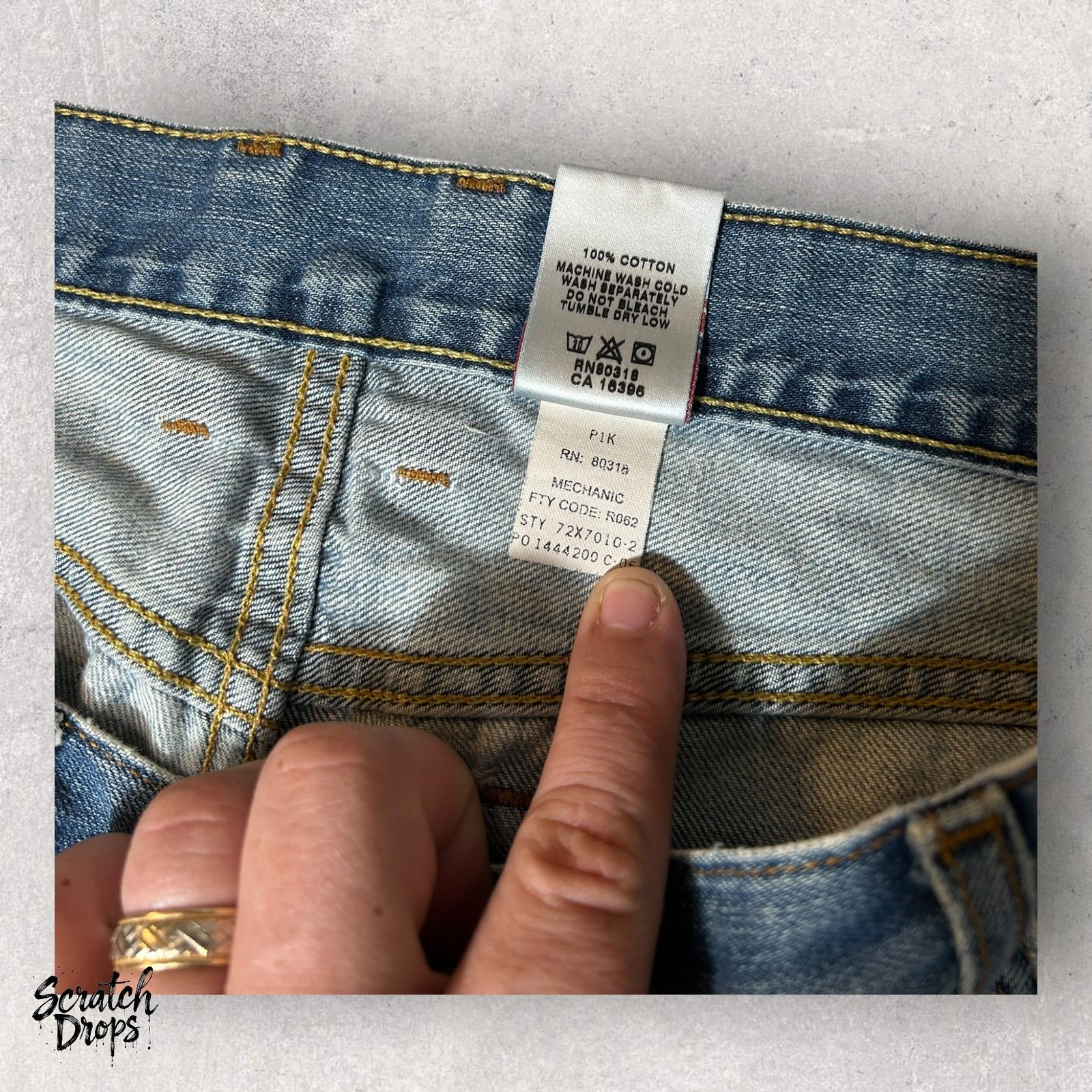 Lucky Brand VTG Lucky Brand Dungarees Men's Jeans Size 38 Short Denim Size US 38 / EU 54 - 3 Thumbnail