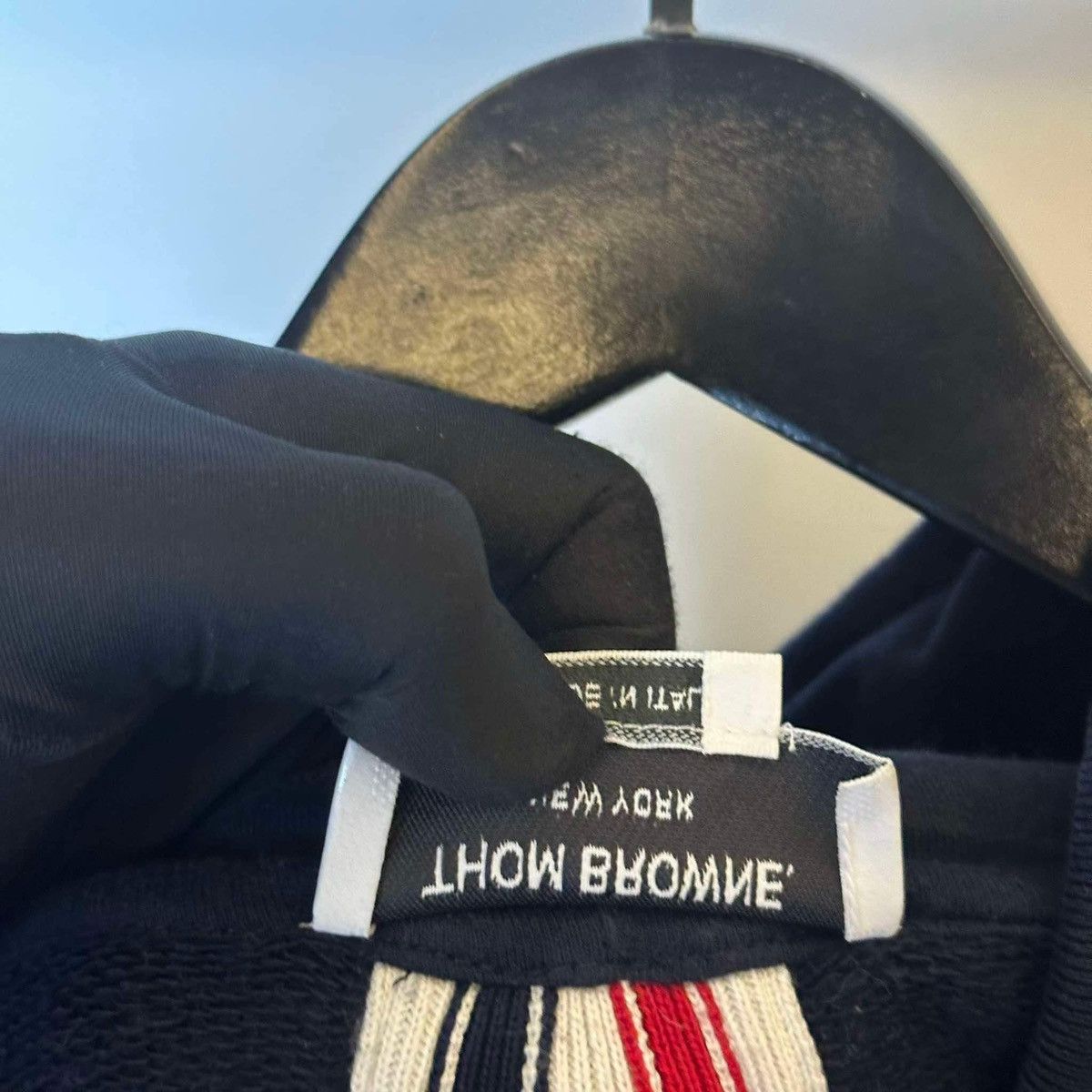 Thom Browne THOM BROWNE BACK STRIPED ZIP JACKET Size US XL / EU 56 / 4 - 4 Thumbnail