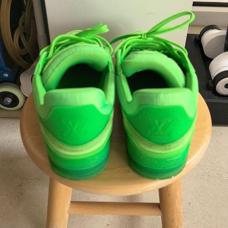 Louis Vuitton Louis Vuitton Trainer Green Fashion Sneakers -2508 Size US 9 / EU 42 - 3 Thumbnail