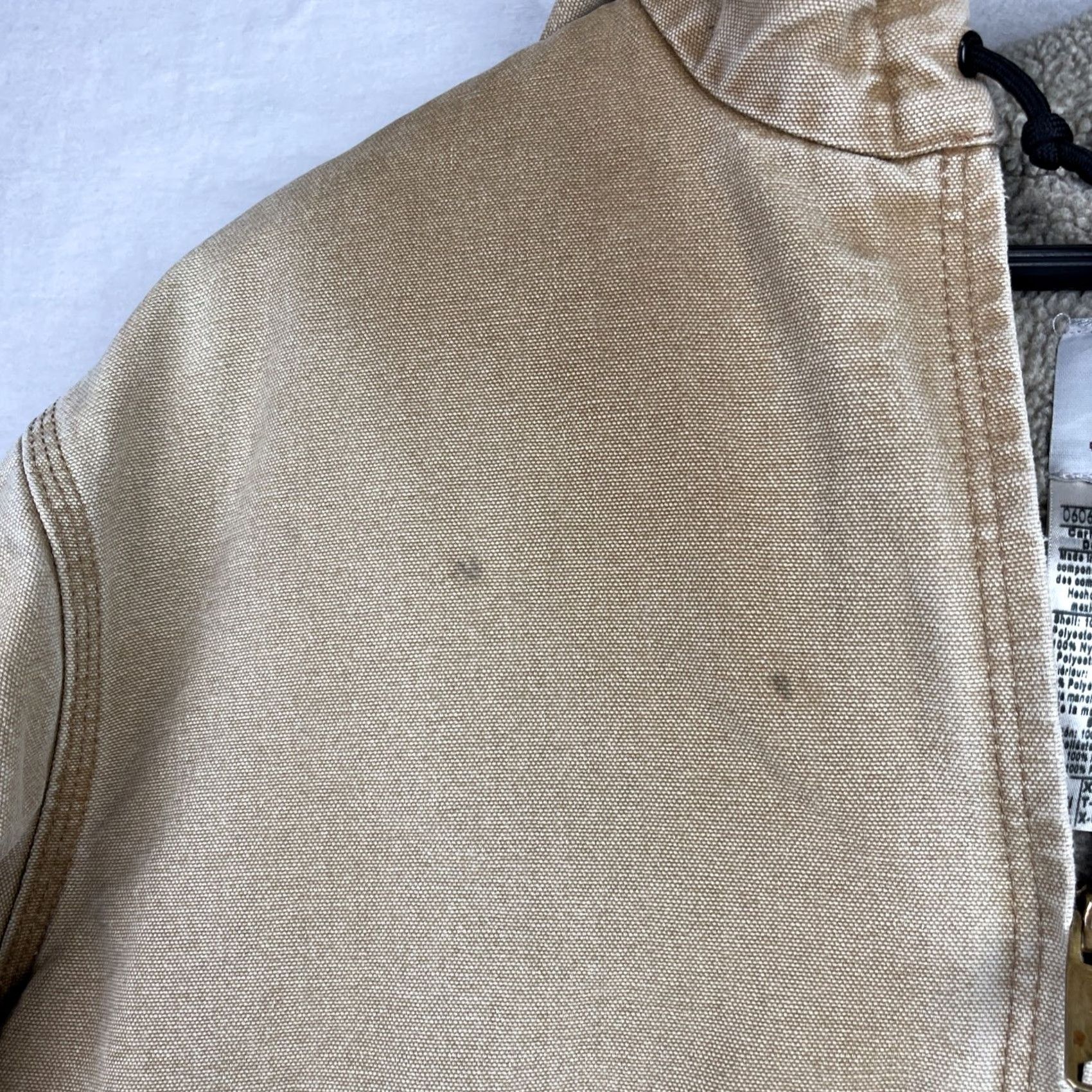Carhartt VINTAGE Carhartt Jacket Mens XL Brown Sherpa Lined Hooded Coat Workwear Zip Up J141 BRN Size US XL / EU 56 / 4 - 7 Thumbnail