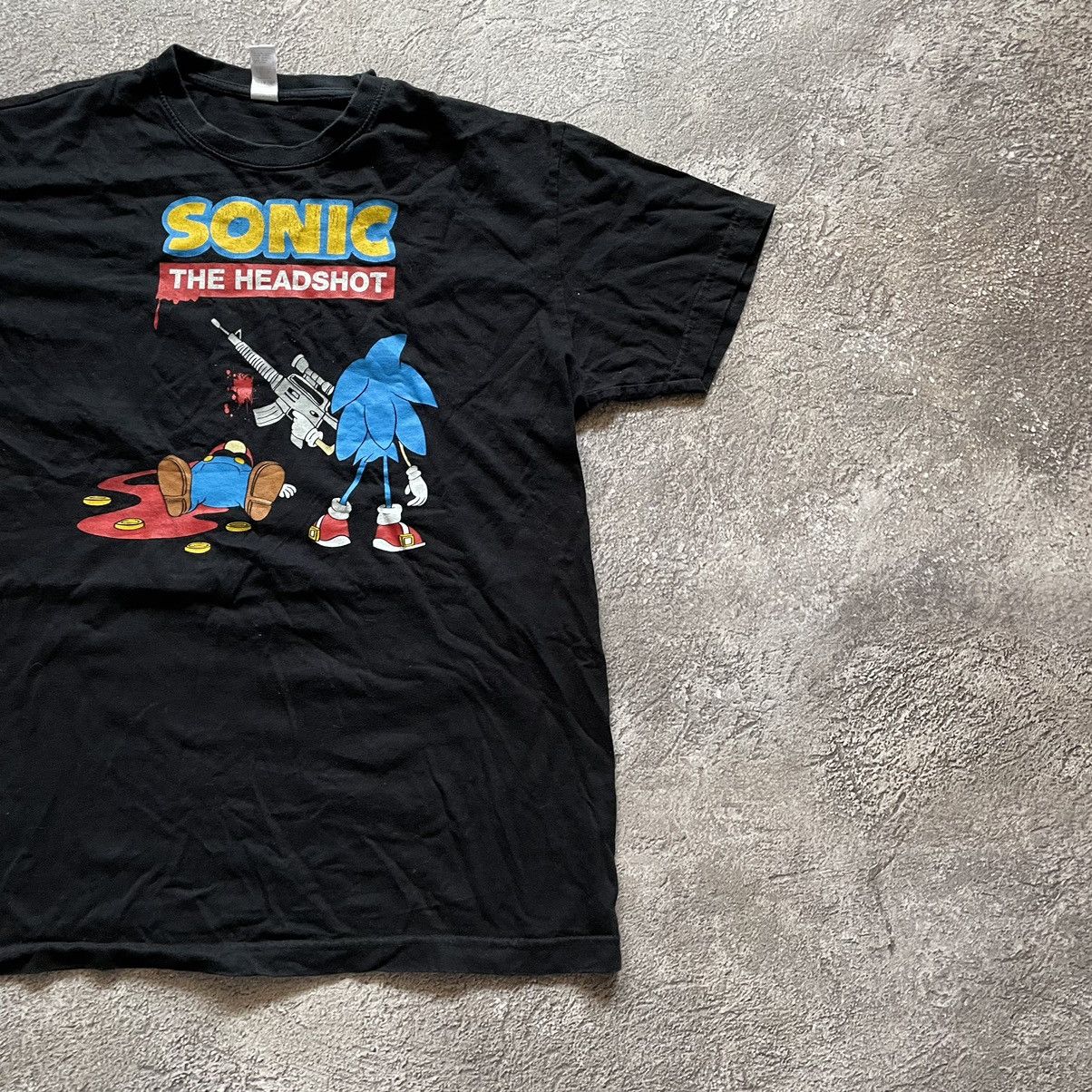 Vintage Vintage 90s Sonic The Hedgehog Graphic Tee Skate Humor M Size US M / EU 48-50 / 2 - 3 Thumbnail