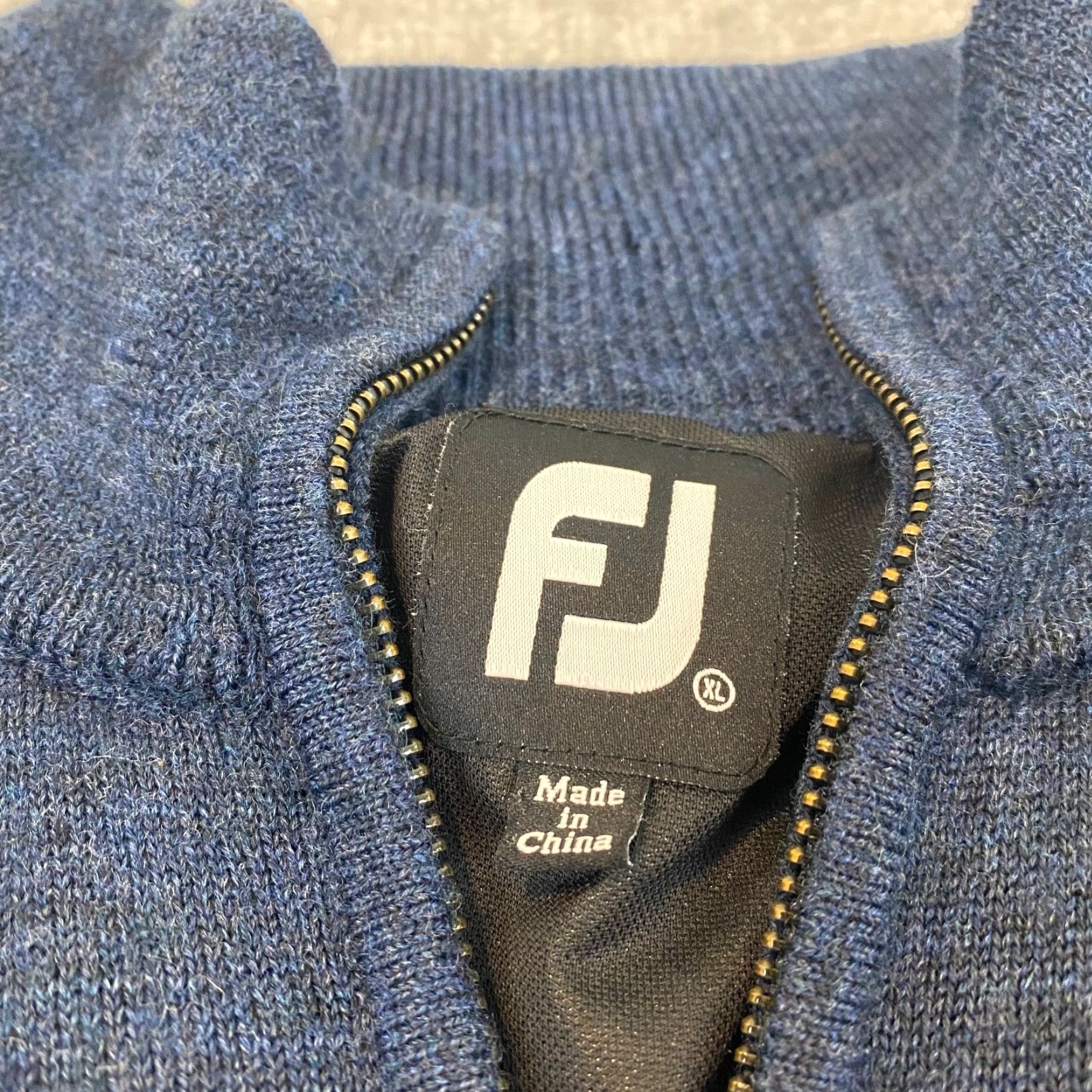 Footjoy FootJoy Sweater Mens XL Blue 100% Wool 1/4 Zip Lined Golf Pullover L/S Size US XL / EU 56 / 4 - 3 Thumbnail