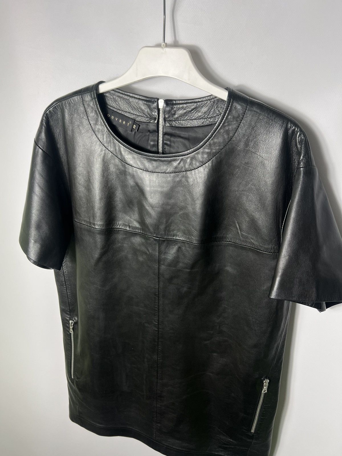 Vintage Vintage luxury designer Ventcouvert Leather Dress Size FR 38 Size S / US 4 / IT 40 - 2 Thumbnail