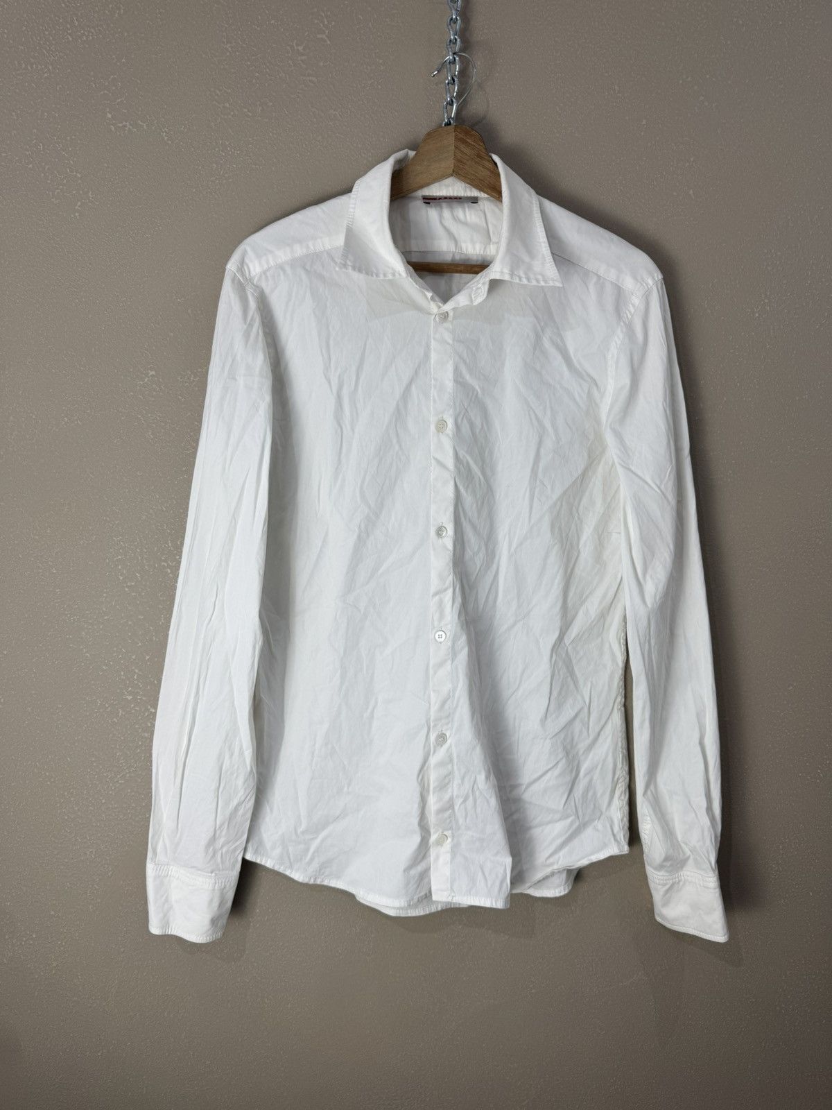 Prada PRADA Shirt Button Up Long Sleeve Oxford Suit Size US M / EU 48-50 / 2 - 1 Thumbnail