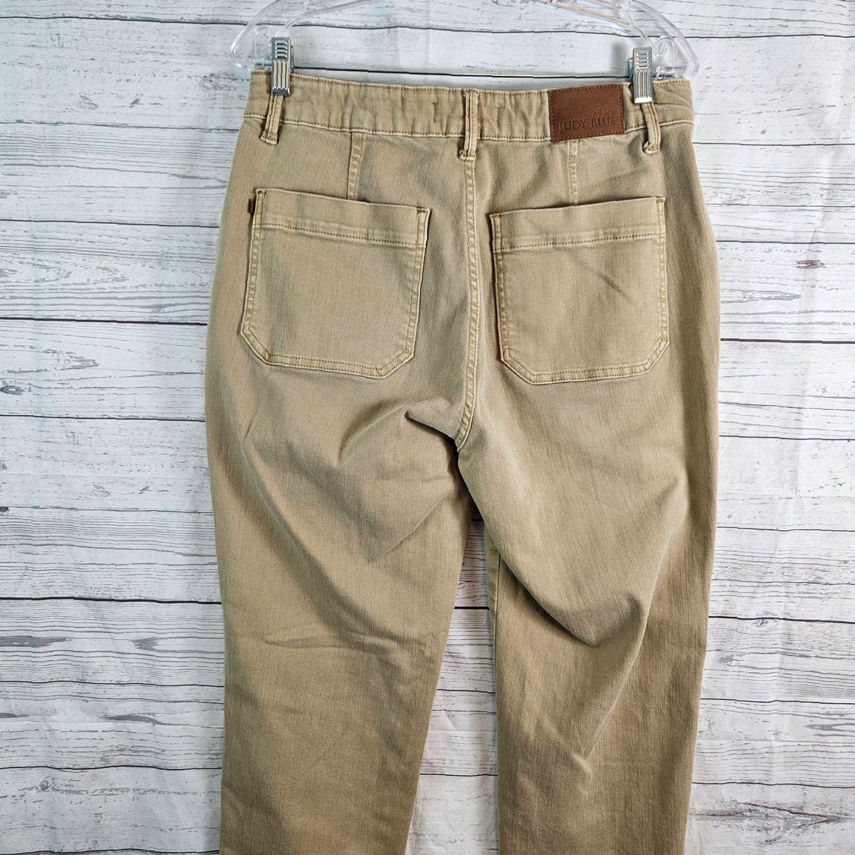 Vintage Judy Blue Jeans Womens Skinny High Rise 11 Tan Denim Cotton Blend 30.5 Inseam Size 32" / US 10 / IT 46 - 4 Thumbnail