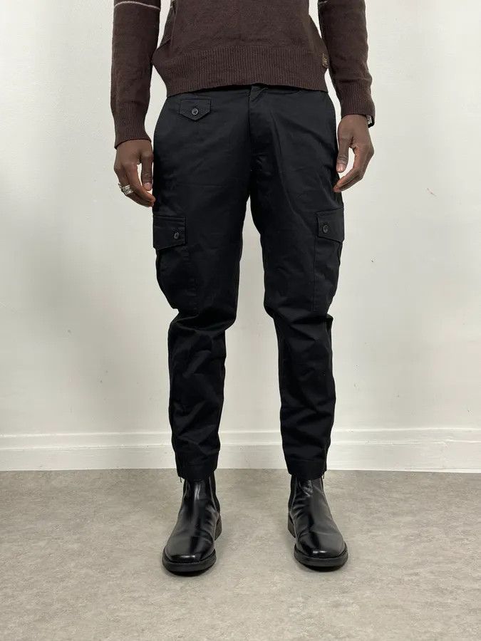 Dolce & Gabbana 2000s Dolce & Gabbana Black Flat Pockets Pants Size US 39 - 2 Thumbnail