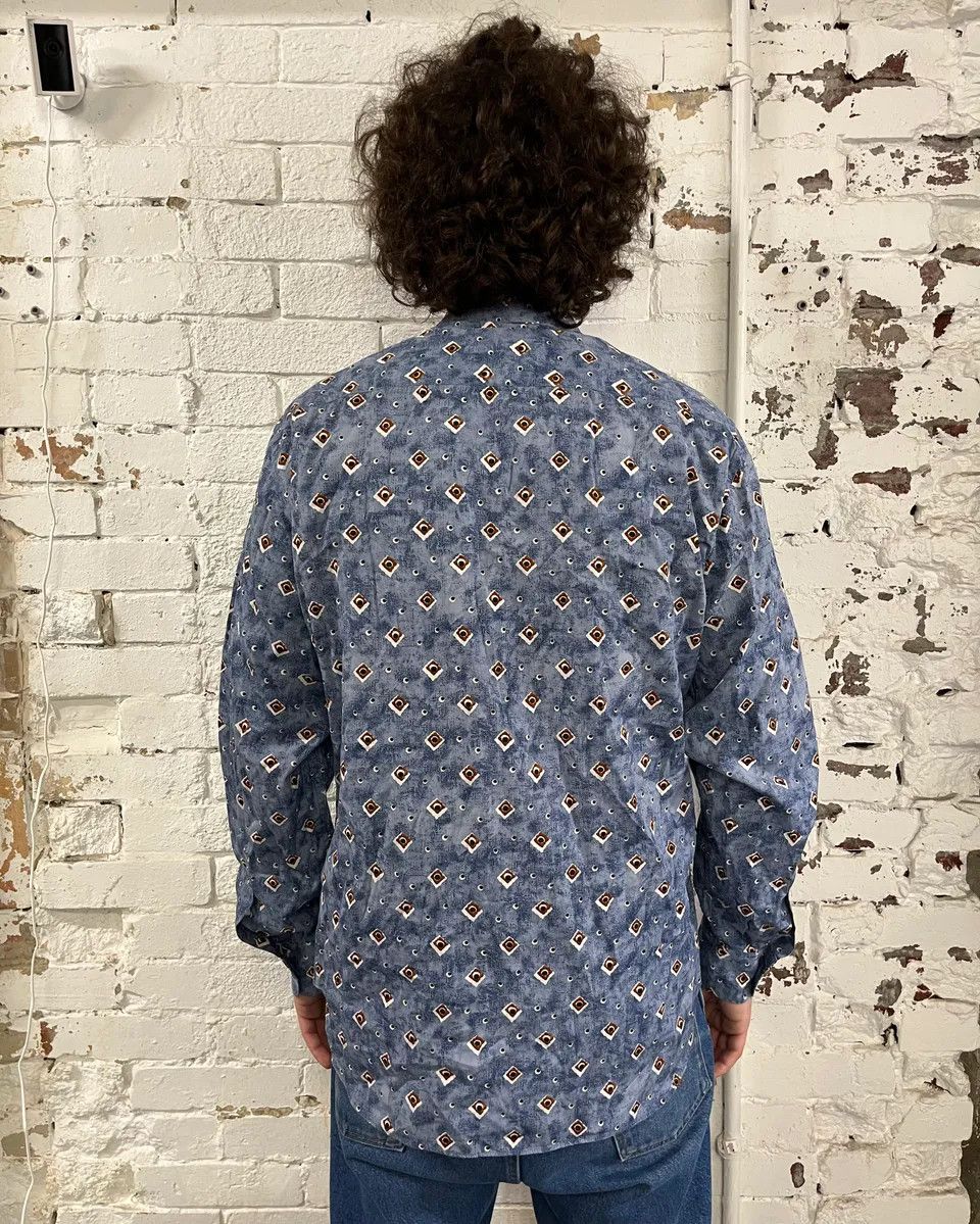 Prada 2000s Prada Abstract Cloud Blue Shirt Size US M / EU 48-50 / 2 - 3 Thumbnail