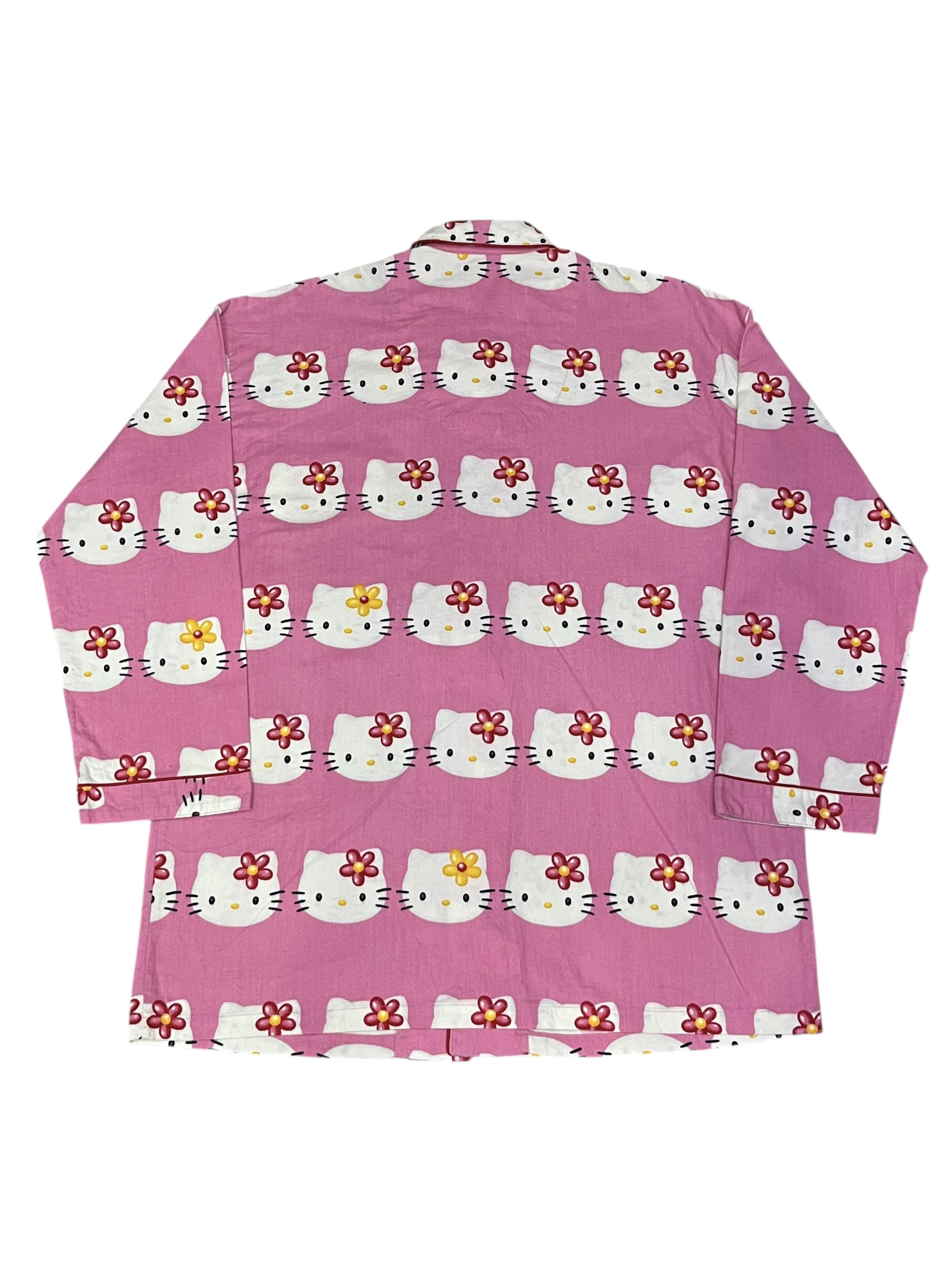 Cartoon Network Hype🔥Vtg 80s Hello Kitty Japan Full Print Pajama Shirt M Size US M / EU 48-50 / 2 - 2 Thumbnail