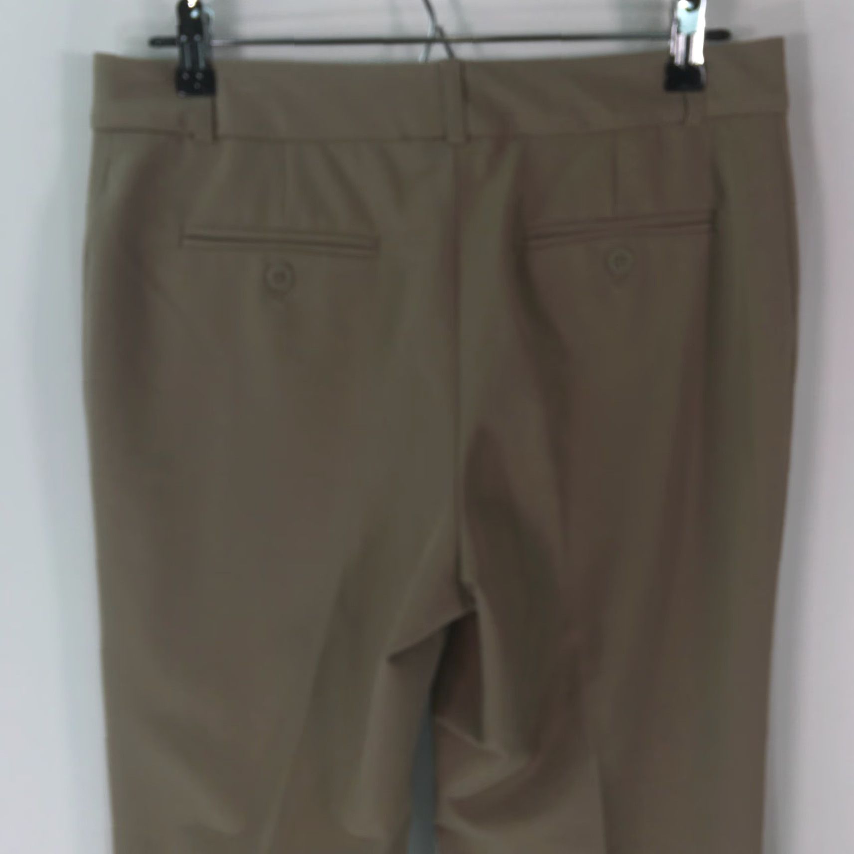 Vintage Context Pants Straight Leg Regluar Fit Dress Khaki Tan Petite Size 8P Womens Size 30" / US 8 / IT 44 - 4 Thumbnail