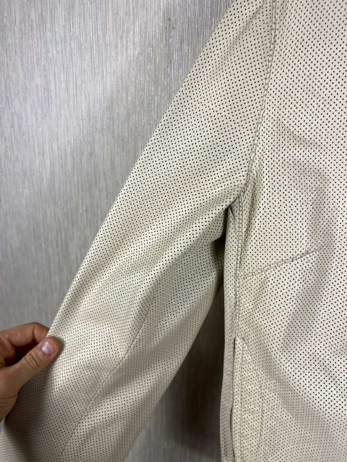 Gianfranco Ferre Vintage Gianfranco Ferre jeans y2k airy holes leather jacket Size S / US 4 / IT 40 - 12 Thumbnail