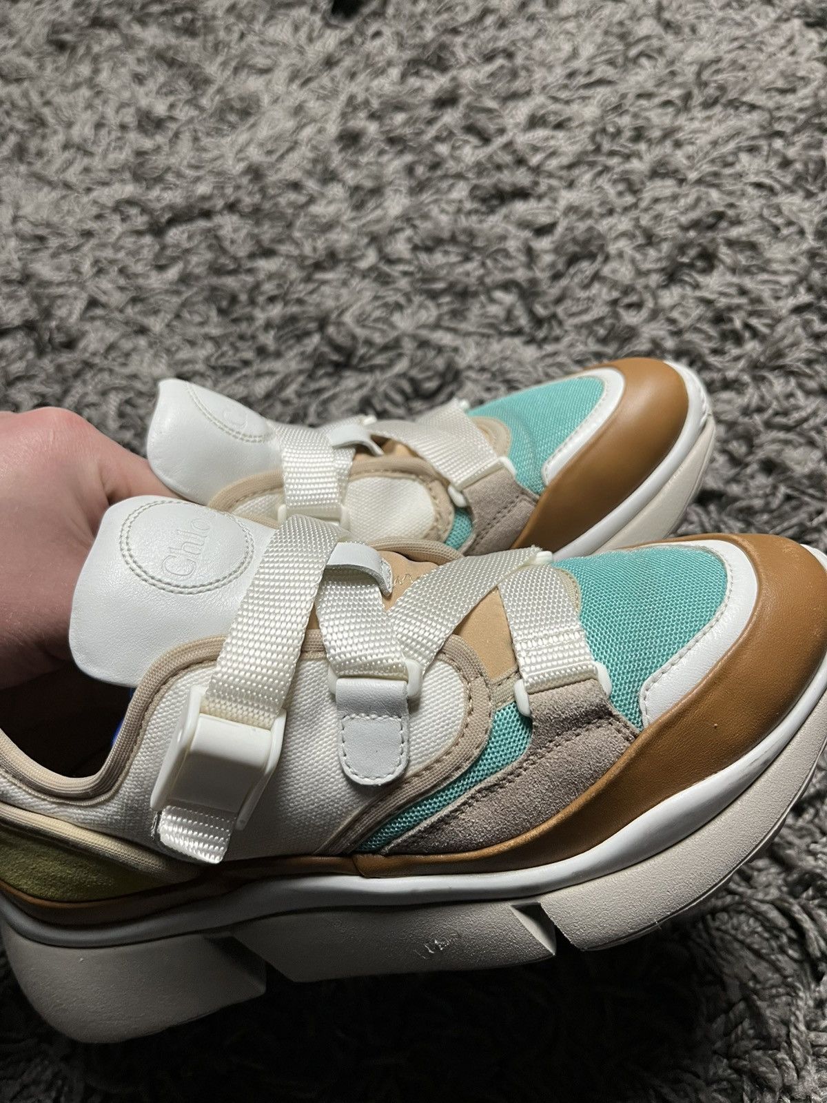 Chloe Chloe Sonnie Trainers Color-block Strap Sneakers Size US 5 / IT 35 - 3 Thumbnail