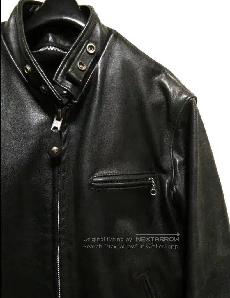 Other Straight stand-up collar leather jacket, thick cowhide Size US XS / EU 42 / 0 - 4 Thumbnail