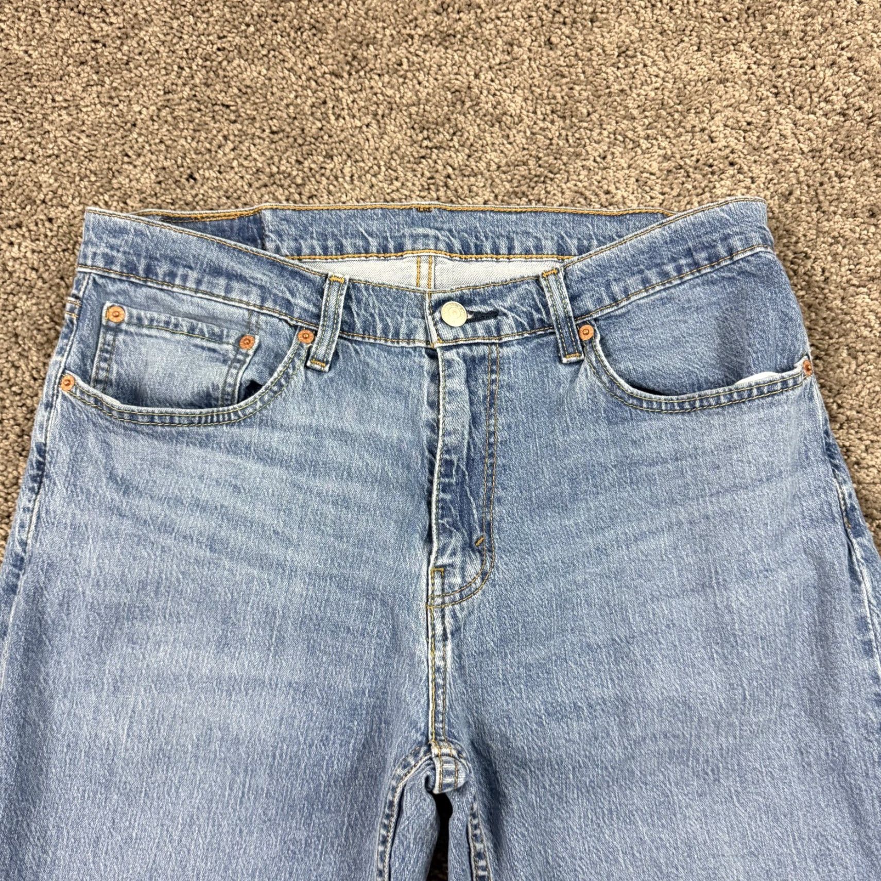 Levi's Levis 559 Jeans Mens 34 Straight Leg Relaxed Fit Medium Wash Denim 100% Cotton Size US 32 / EU 48 - 2 Thumbnail