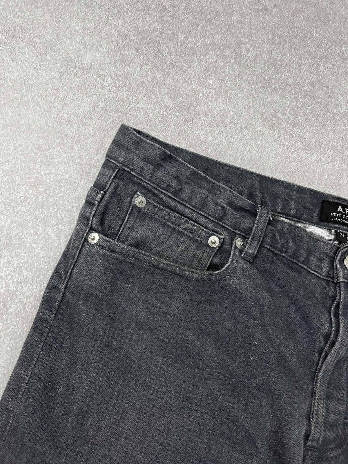 A.P.C. A.P.C. Petit Standart Selvedge Grey Denim Jeans Size 31 Size US 31 - 5 Thumbnail