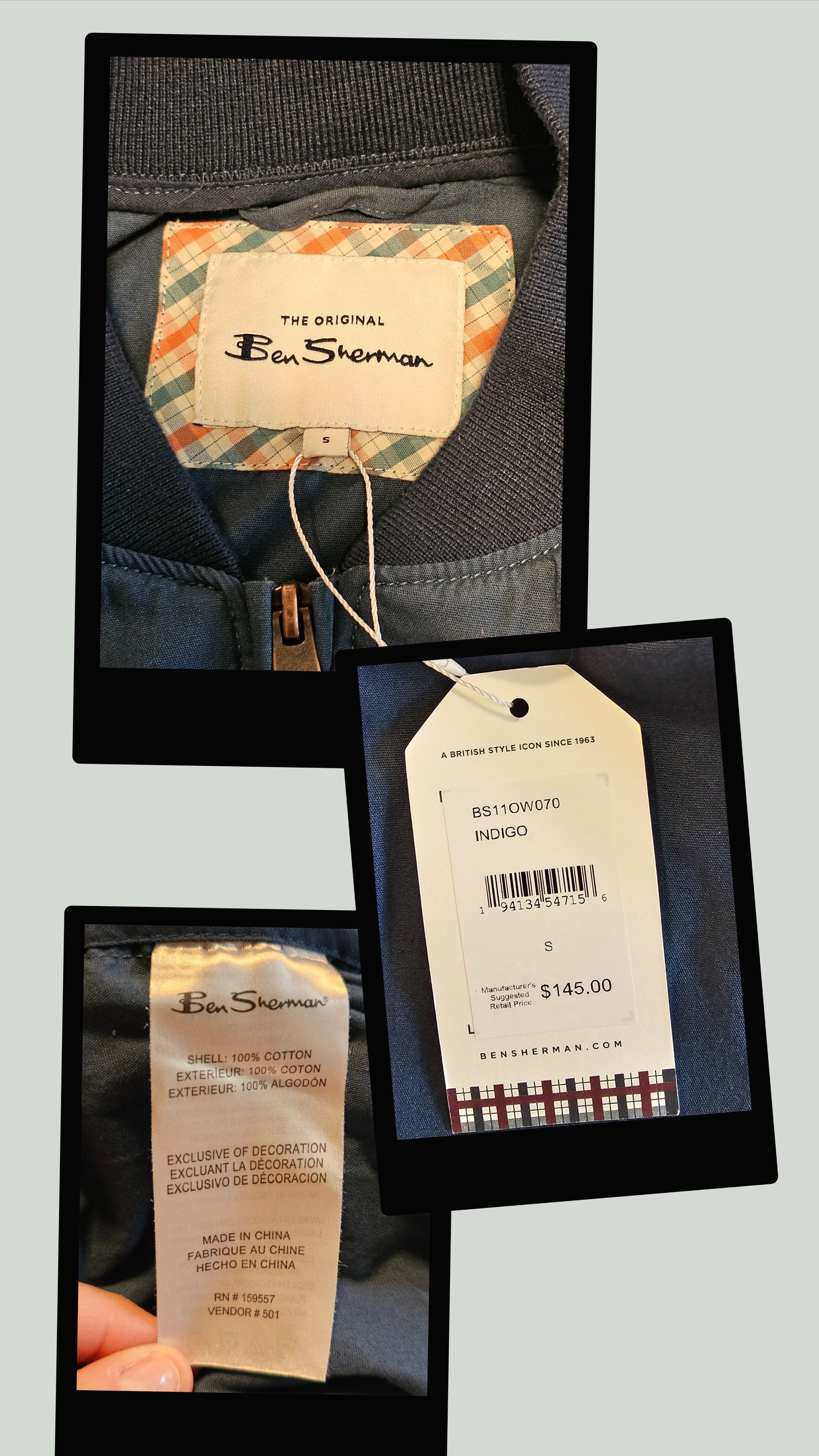 Ben Sherman Ben Sherman Laundered Bomber Jacket NWT Size US S / EU 44-46 / 1 - 6 Thumbnail