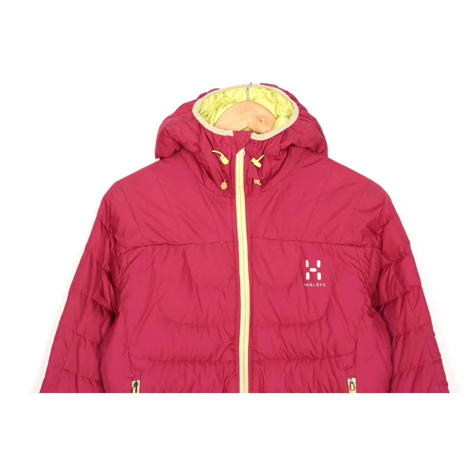 Vintage Haglöfs BIVVY Hooded Down Puffer Jacket Women M PERTEX CLASSIC ECO MJ5991 Pink Size M / US 6-8 / IT 42-44 - 2 Thumbnail