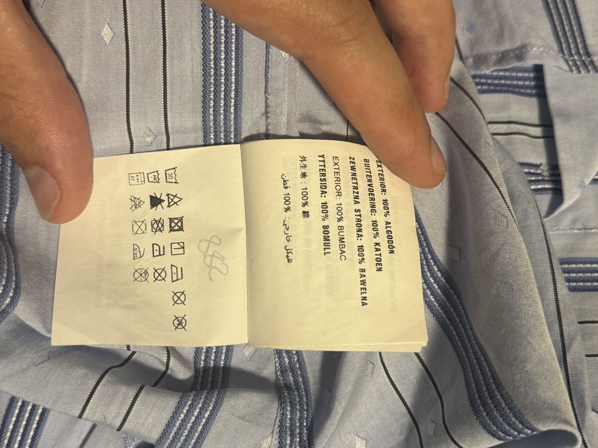 Prada PRADA 2019 BUTTON UP COLLARED BLUE STRIPED SHIRT RAF Size US L / EU 52-54 / 3 - 8 Thumbnail