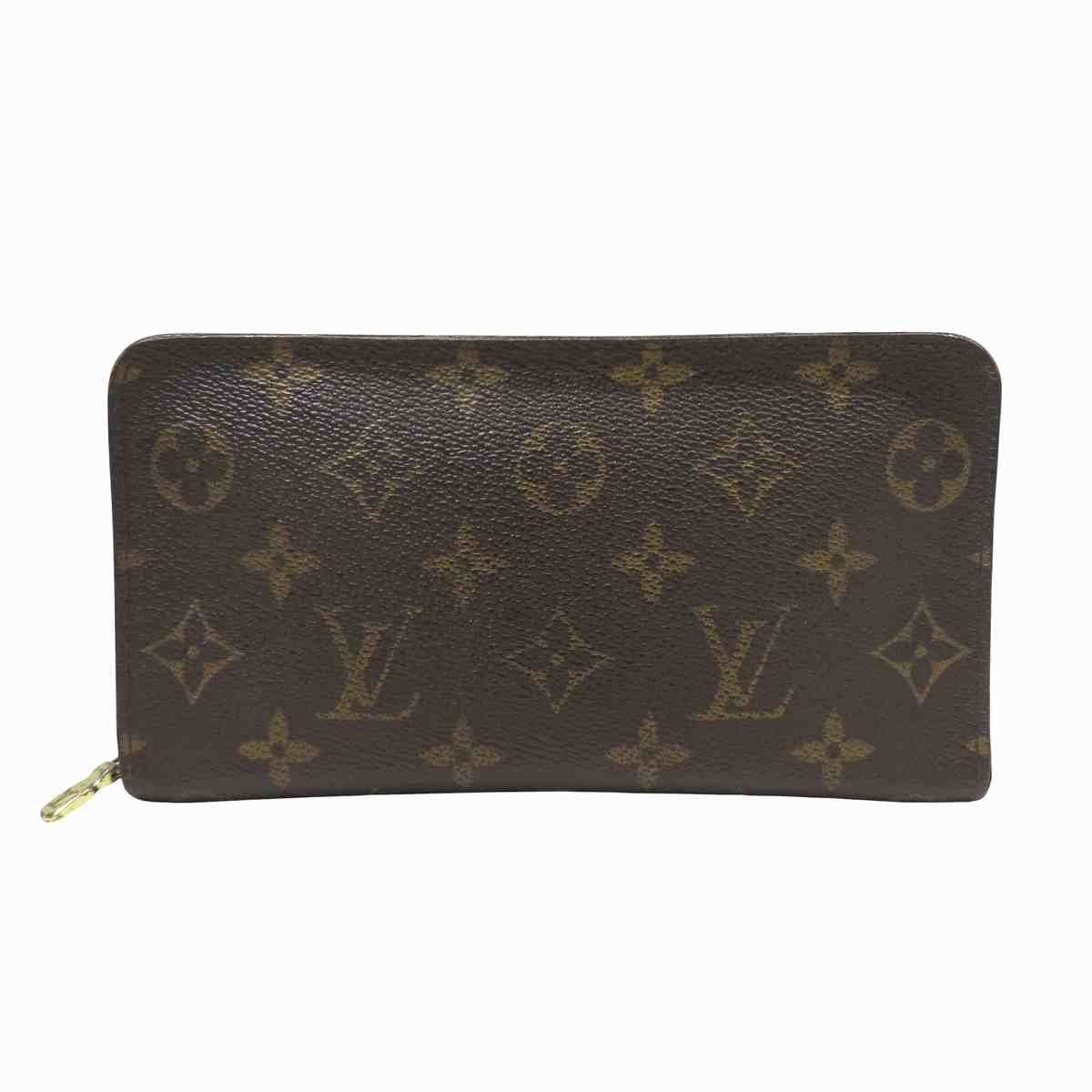 Louis Vuitton Louis Vuitton Portemonnaie Zip Monogram Long Wallet Textile Long Wallet M61727 DUTY FREE for USA