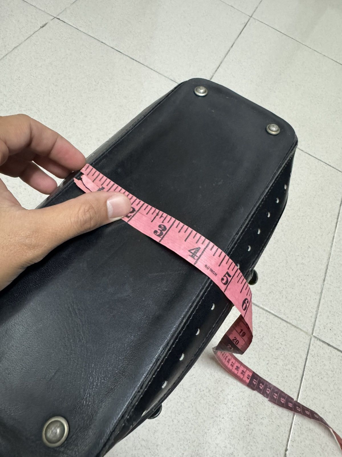 Japanese Brand CYBERPUNK STYLE HANDLE LEATHER BAG Size ONE SIZE - 7 Thumbnail