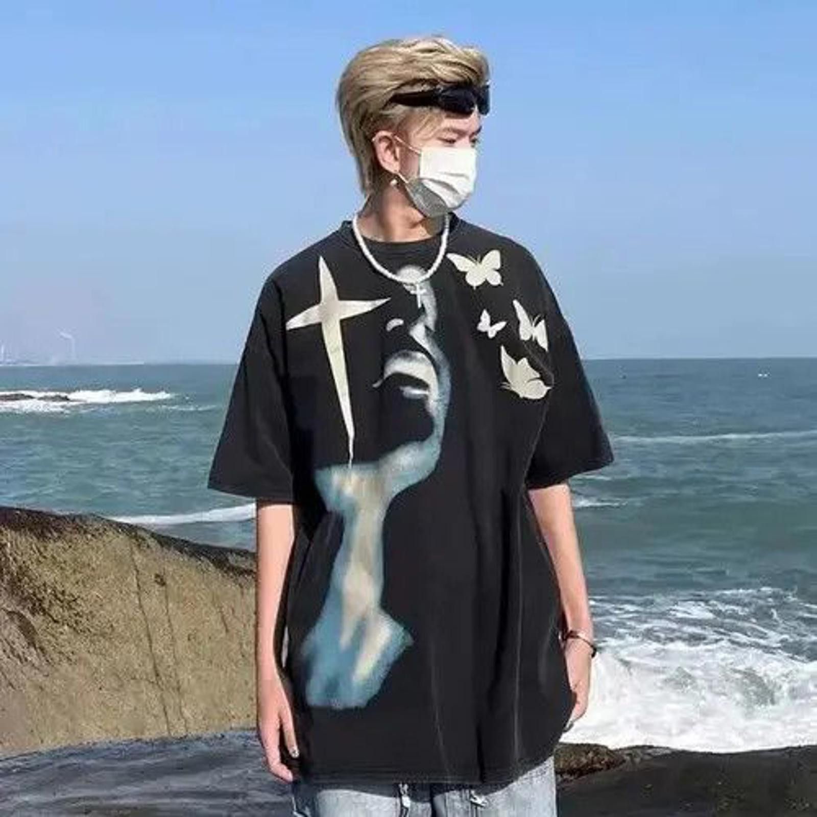 Other Artistic Graphic Oversized T-Shirt - Black Size US XL / EU 56 / 4 - 4 Thumbnail