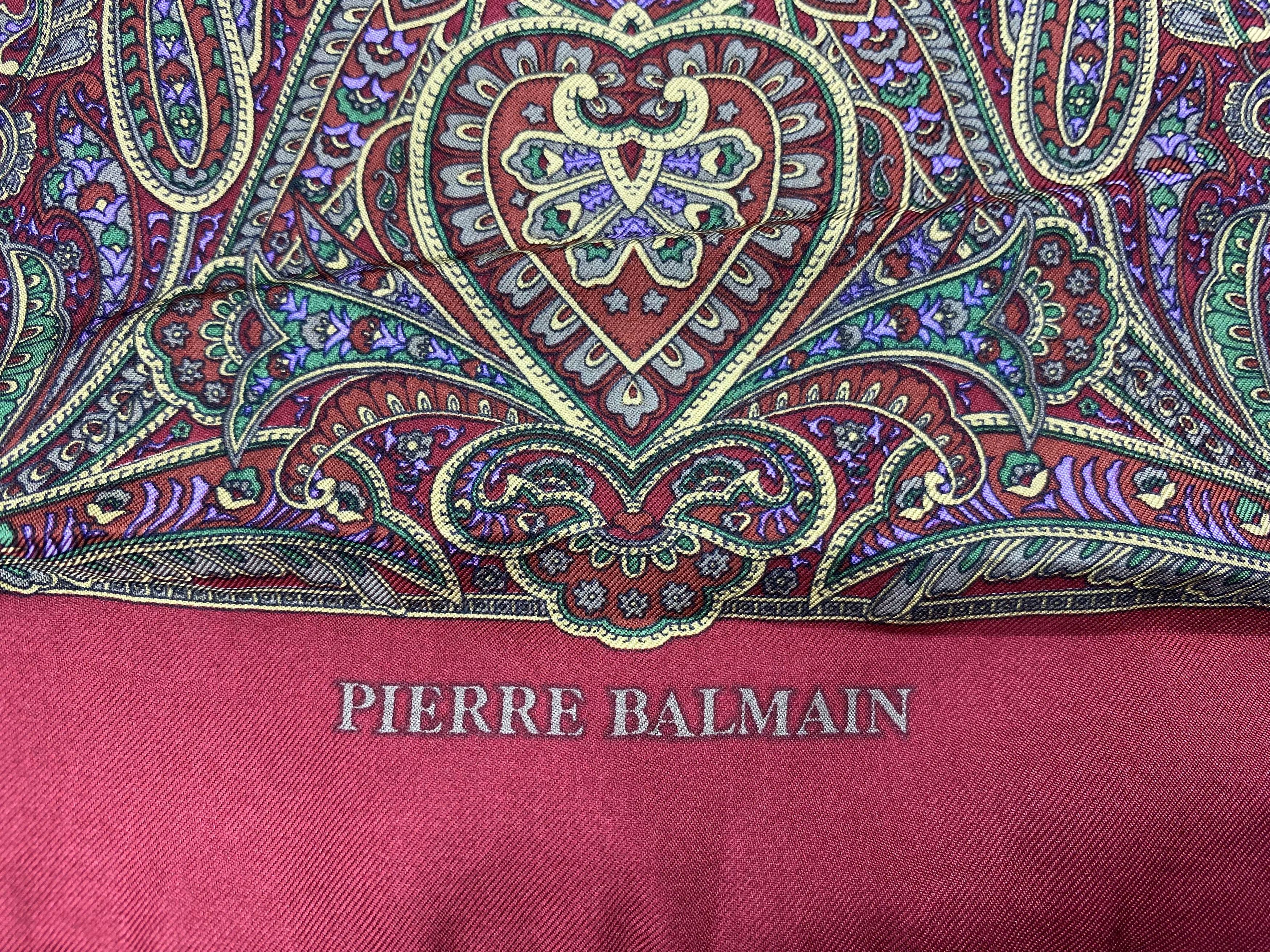 Pierre Balmain × Vintage Pierre Balmain scarf checkered Vintage Scarves Size ONE SIZE - 5 Thumbnail