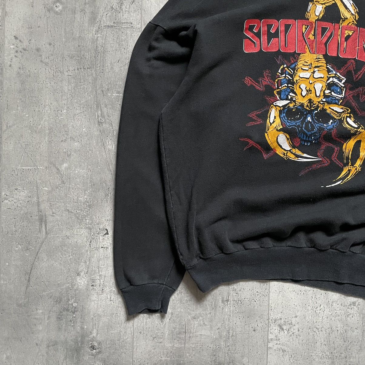 Band Tees Vintage 90s Scorpions Band Washed Hoodie Size US M / EU 48-50 / 2 - 5 Thumbnail