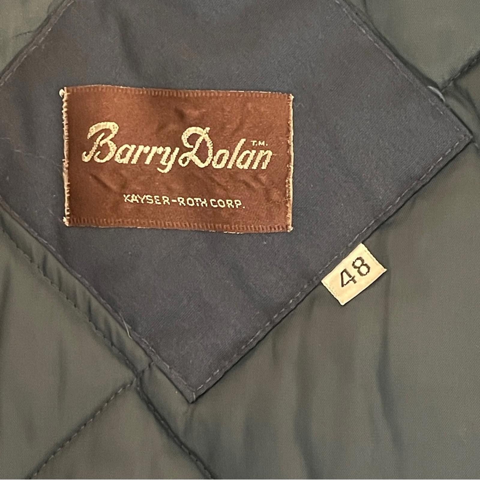 Other Vintage Barry Dolan Mens Black Quilted Bomber Jacket size 48 Size US XL / EU 56 / 4 - 4 Thumbnail