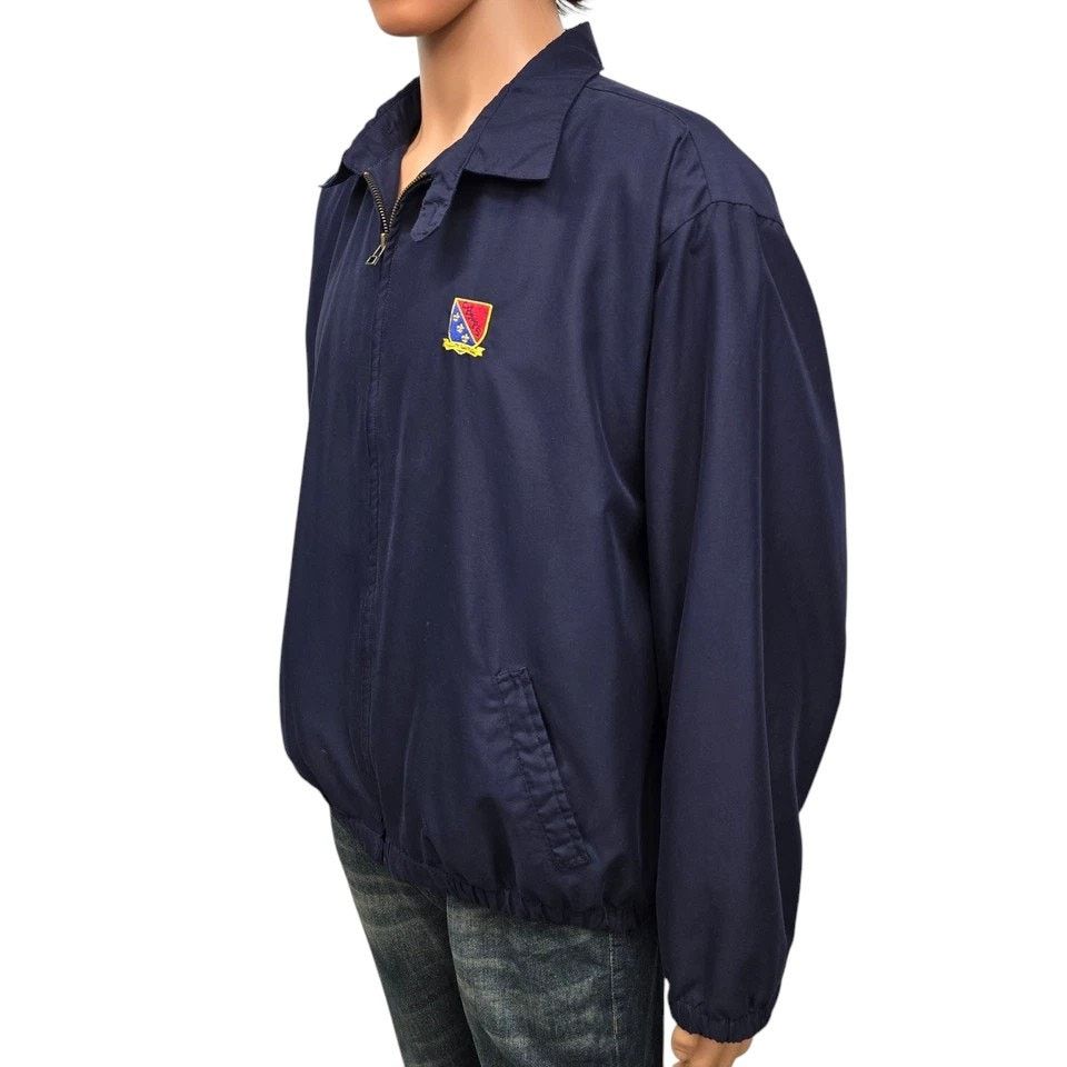 Chaps × Ralph Lauren × Vintage Ralph Lauren Chaps Bomber Jacket Houndstooth Lining Emblem Size US L / EU 52-54 / 3 - 8 Thumbnail