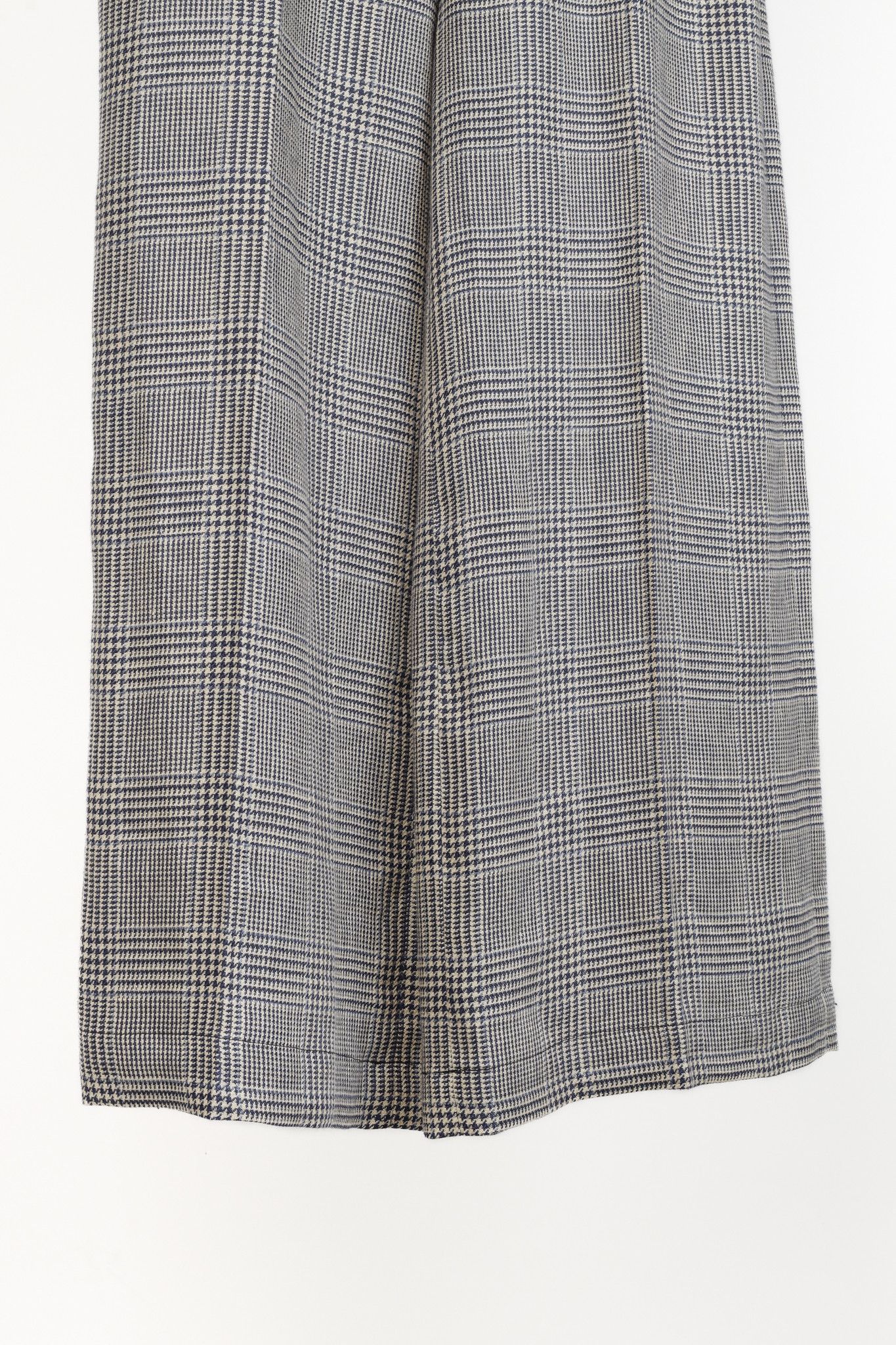 Brunello Cucinelli Brunello Cucinelli Houndstooth Linen Wide-Leg Trouser Size 32" / US 10 / IT 46 - 6 Thumbnail