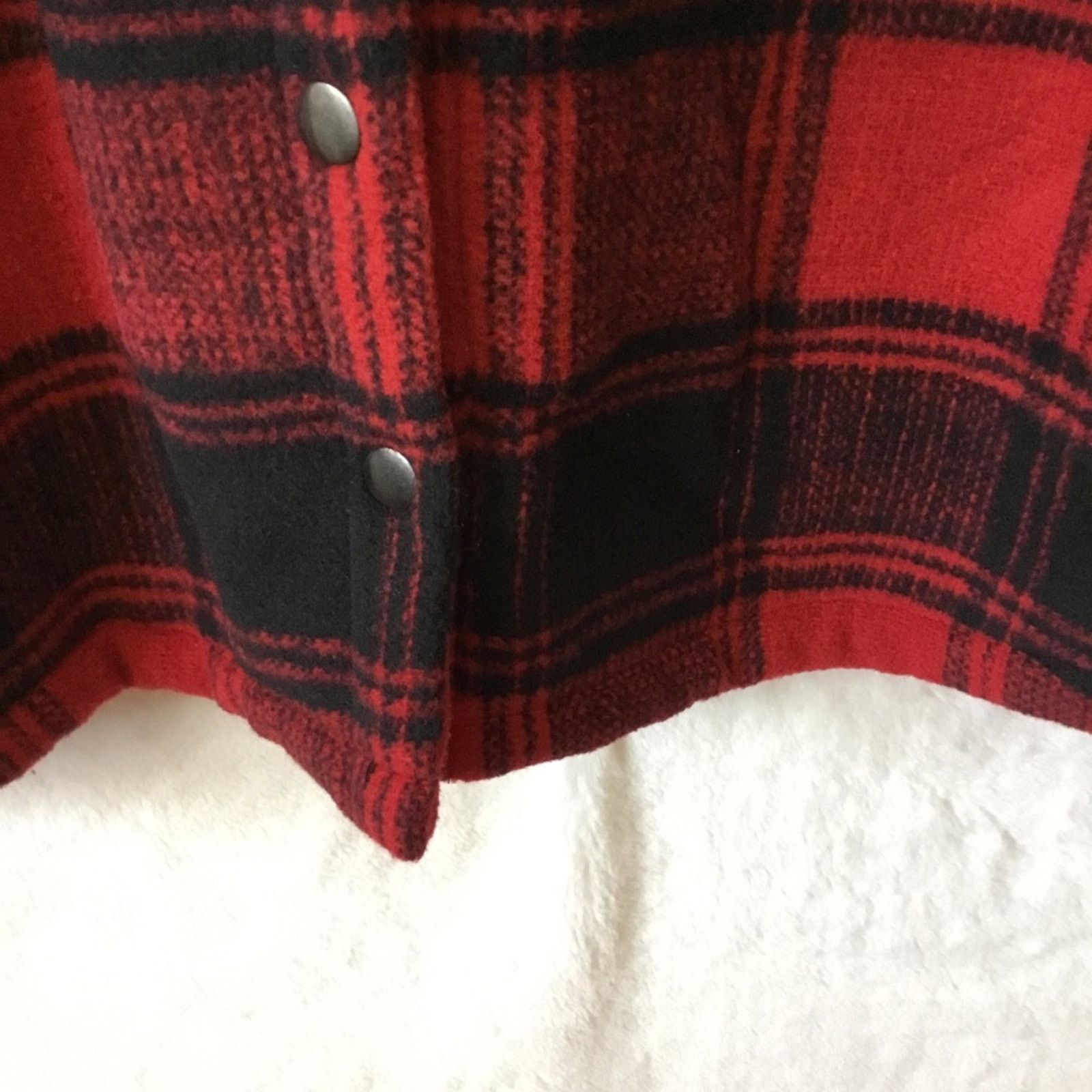 Other Temt Red Plaid Sherpa-Lined Hoodie Jacket Size L / US 10 / IT 46 - 6 Thumbnail