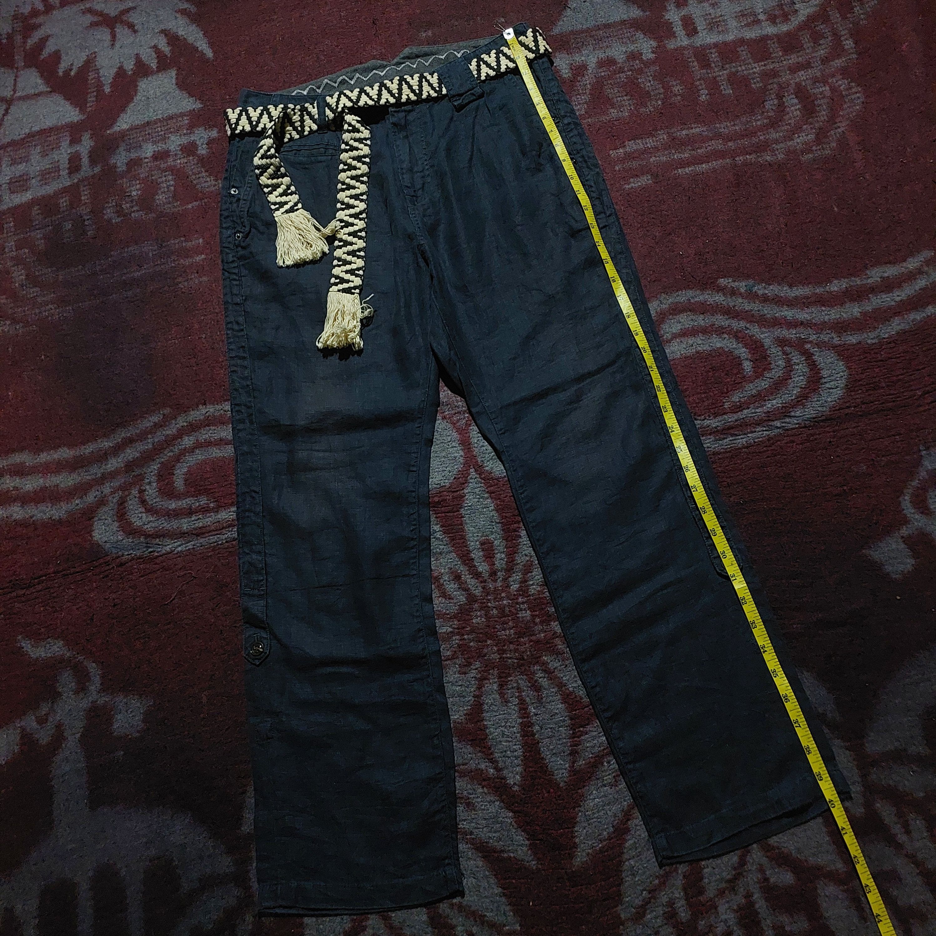 PPFM PPFM Japan navy blue linen long pants Size US 32 / EU 48 - 12 Thumbnail